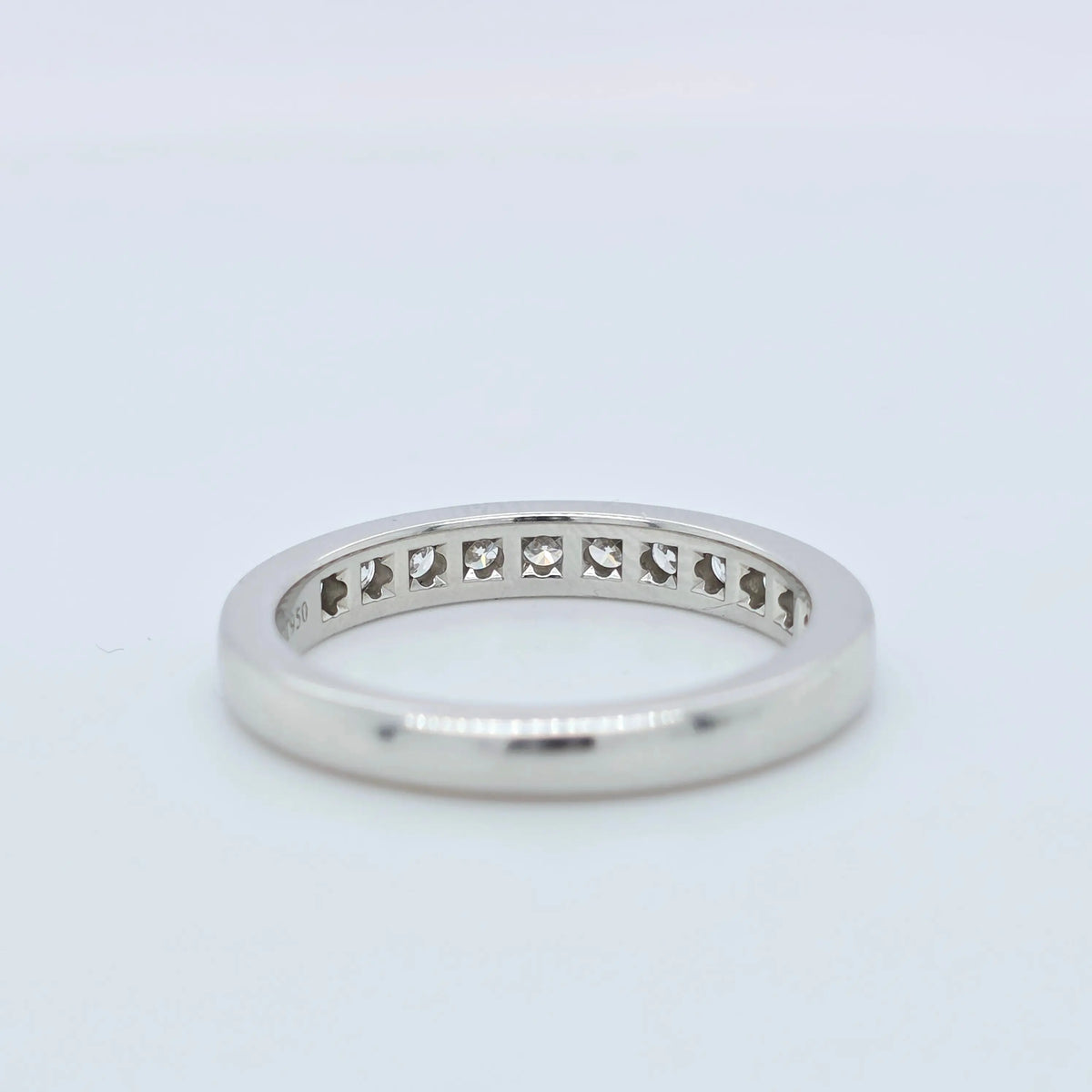 Tiffany & Co. Tiffany Setting Half Set Diamond Wedding Band,0.39ct, Platinum,3mm Chloe's Jewellers