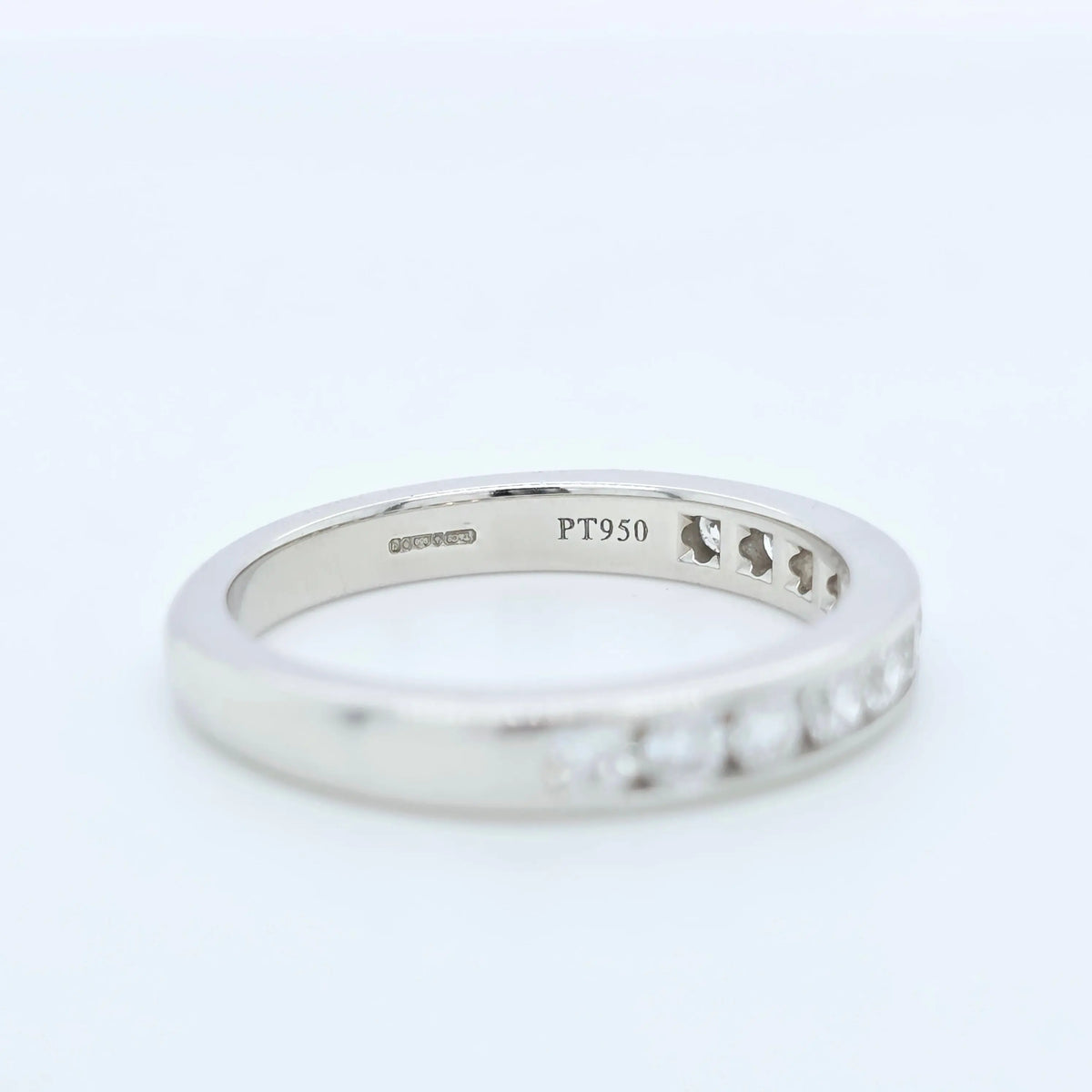 Tiffany & Co. Tiffany Setting Half Set Diamond Wedding Band,0.39ct, Platinum,3mm Chloe's Jewellers