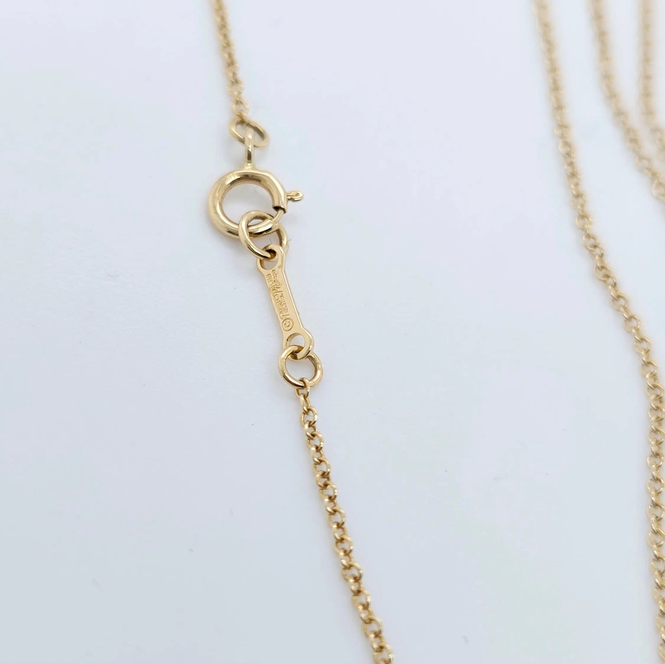Tiffany & Co. Paloma Picasso Villa Palm Leaf Pendant, 18ct Yellow Gold,16 Inches Chloe's Jewellers