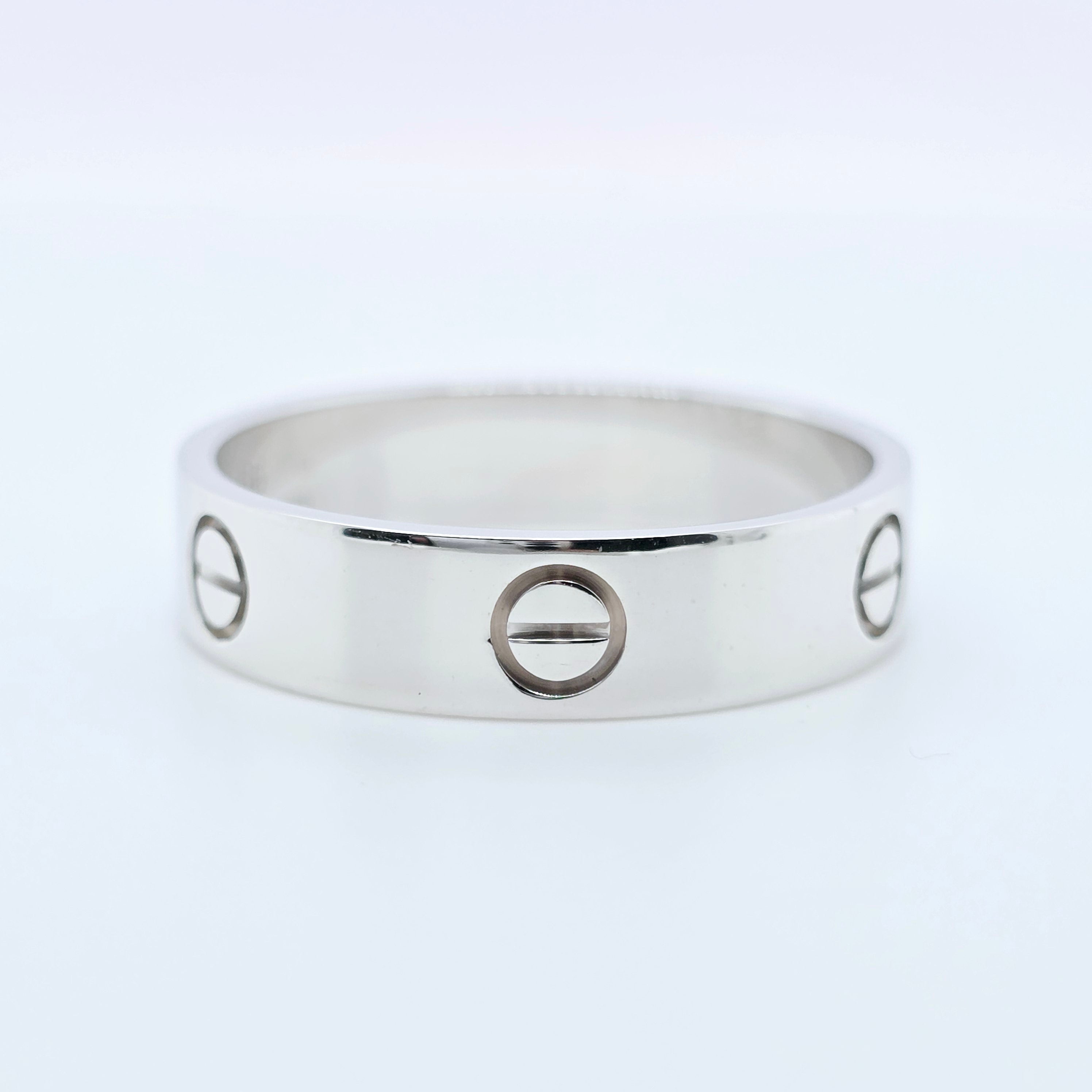 Cartier Love Ring, Classic Model, 18ct White Gold, Size 66/ Size W 1/2 Chloe's Jewellers