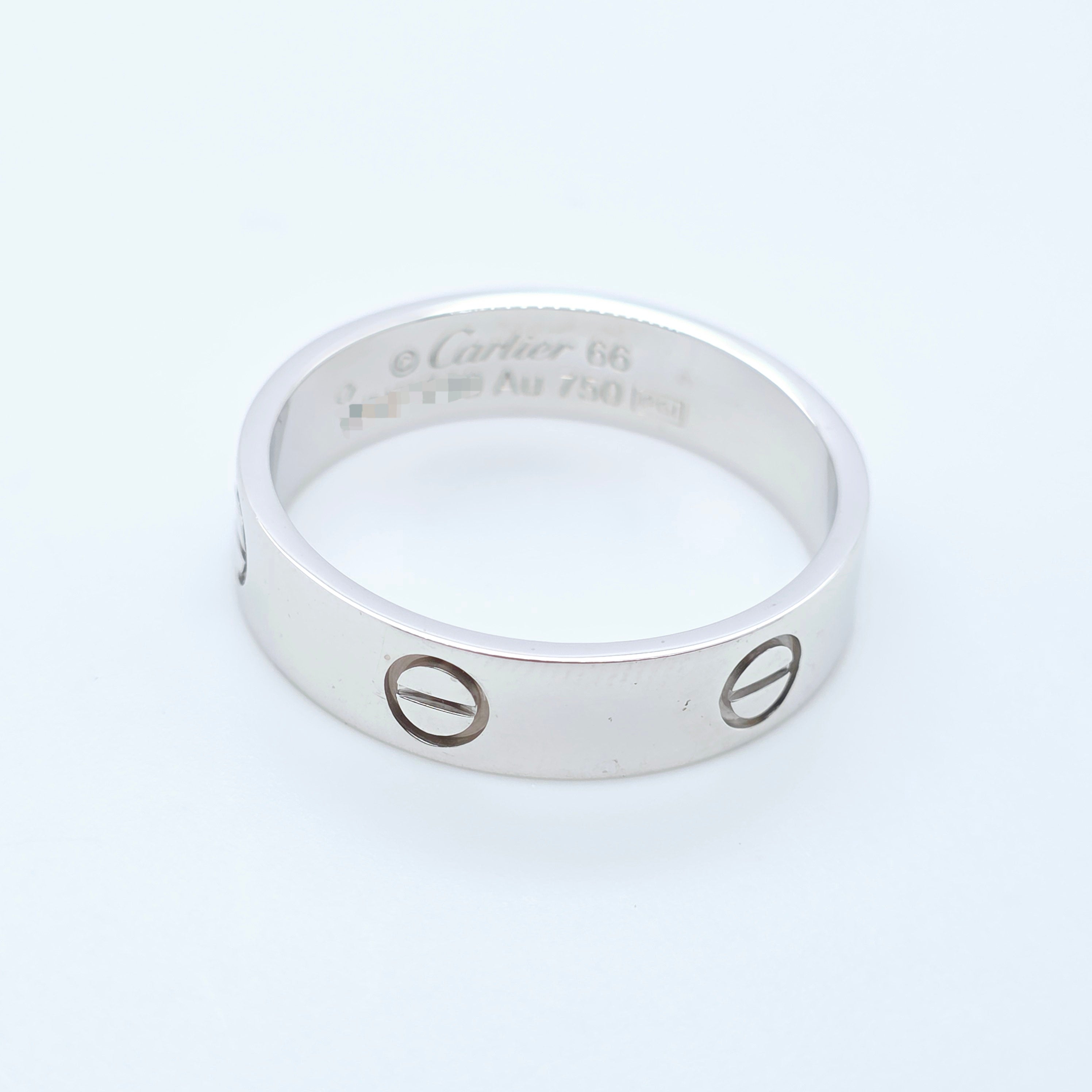 Cartier Love Ring, Classic Model, 18ct White Gold, Size 66/ Size W 1/2 Chloe's Jewellers