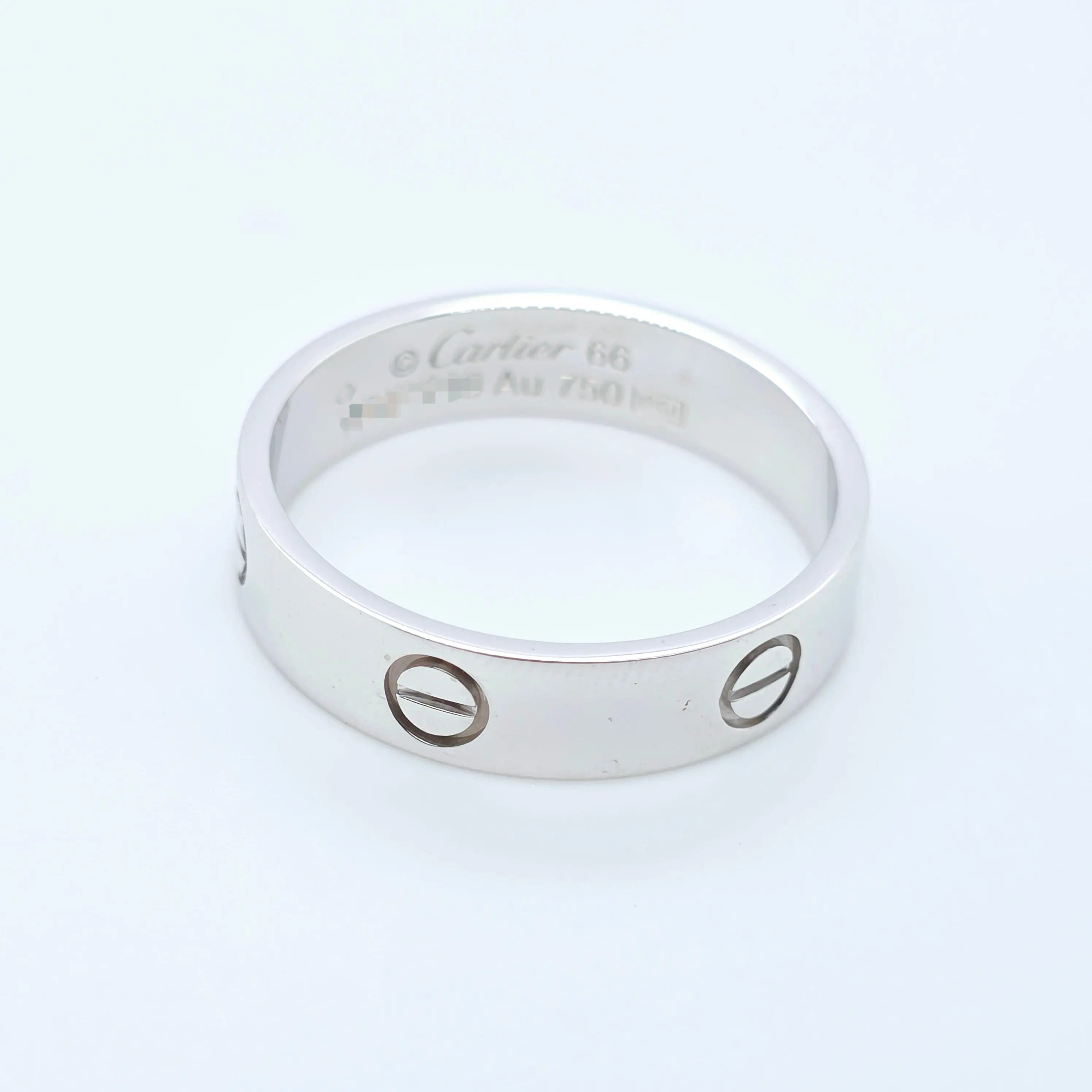 Cartier Love Ring, Classic Model, 18ct White Gold, Size 66/ Size W 1/2 Chloe's Jewellers