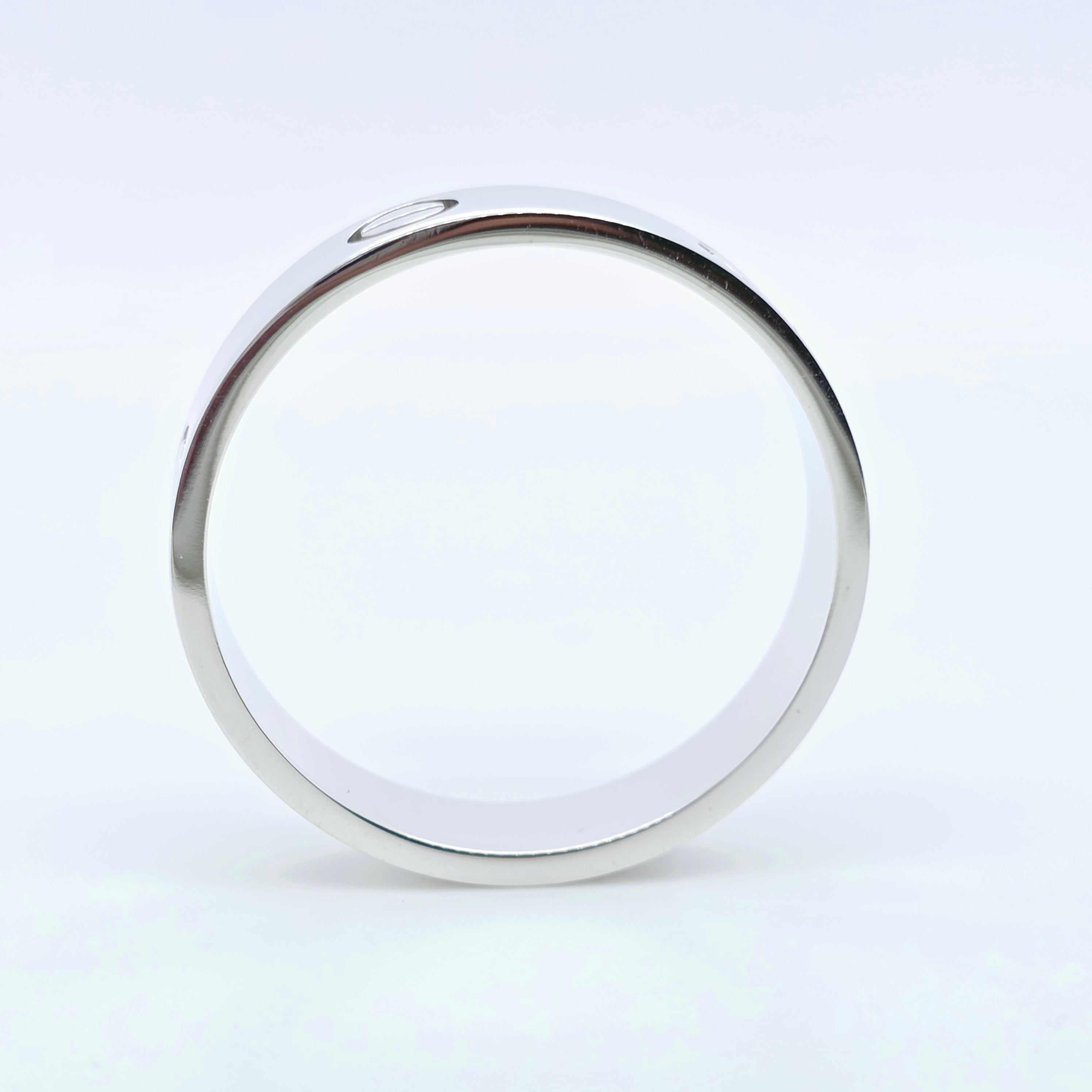 Cartier Love Ring, Classic Model, 18ct White Gold, Size 66/ Size W 1/2 Chloe's Jewellers
