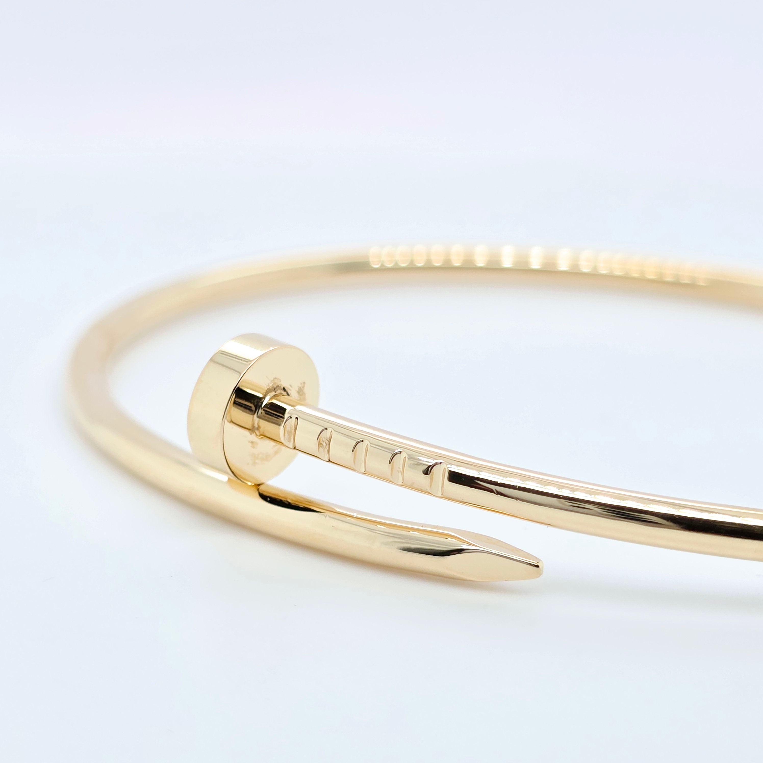 Cartier Juste Un Clou Bracelet, Small Model, 18ct Yellow Gold, Size 17, Papers Chloe's Jewellers