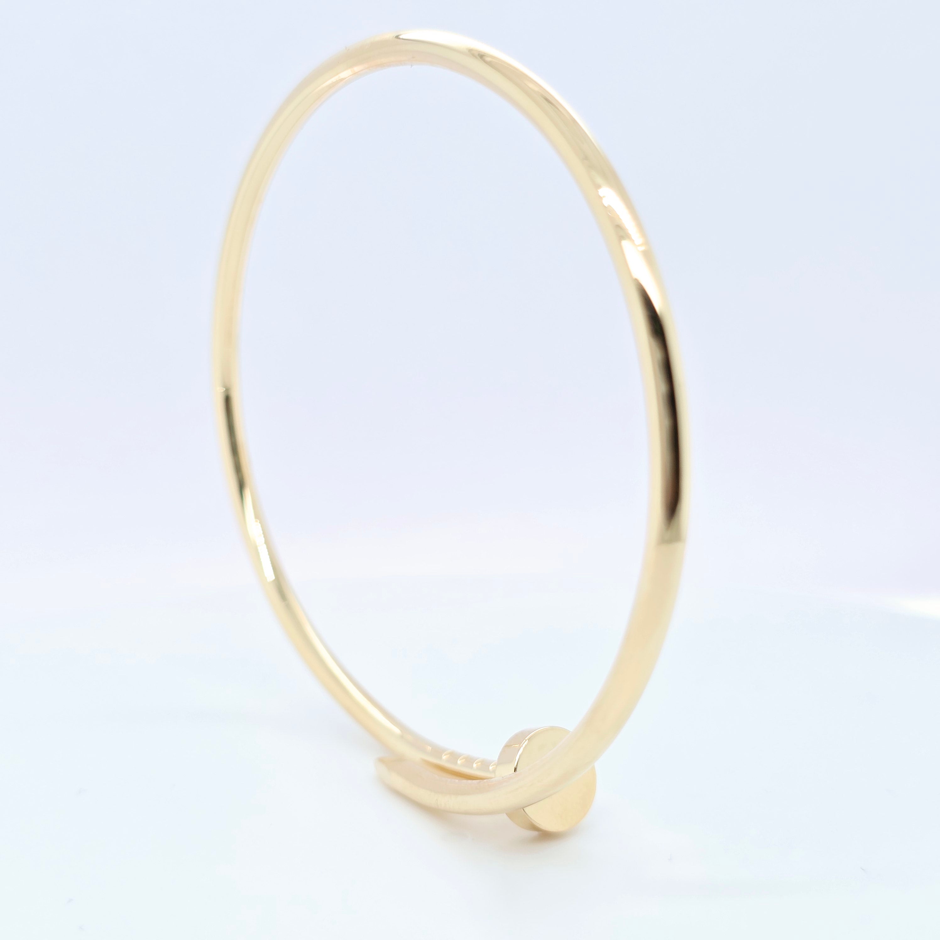 Cartier Juste Un Clou Bracelet, Small Model, 18ct Yellow Gold, Size 17, Papers Chloe's Jewellers