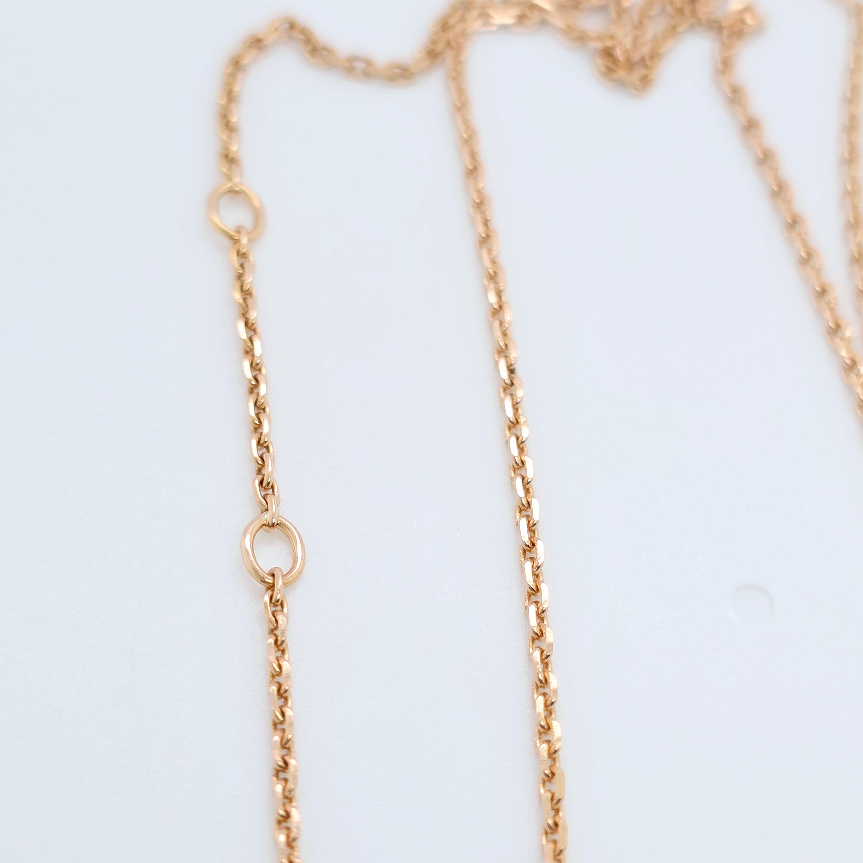 Chopard Happy Diamonds Necklace | 18K Rose Gold | Adjustable 16.5" Chloe's Jewellers