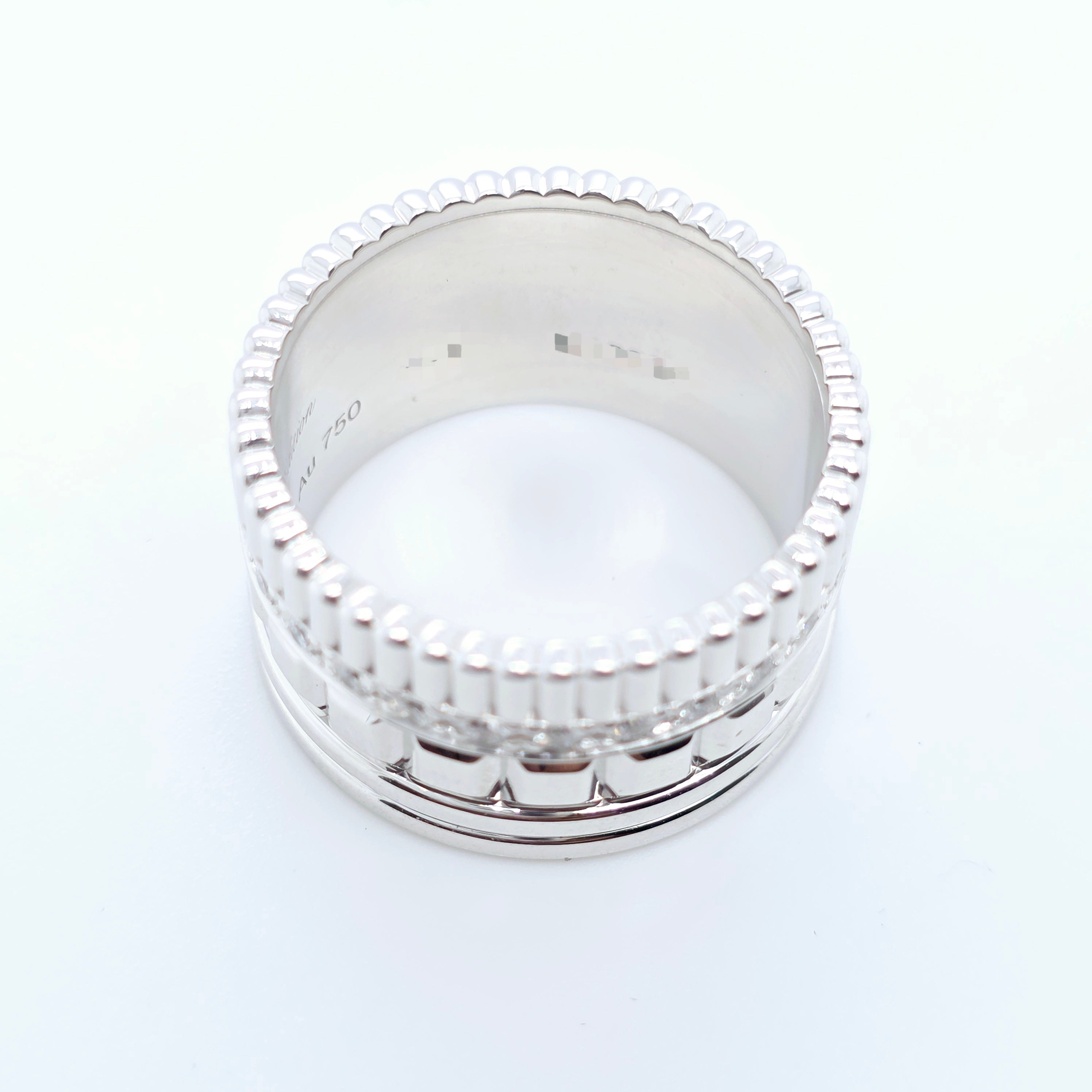 Boucheron Quatre Radiant Edition Ring, 18ct White Gold & Diamond, Size 57/ P 1/2
