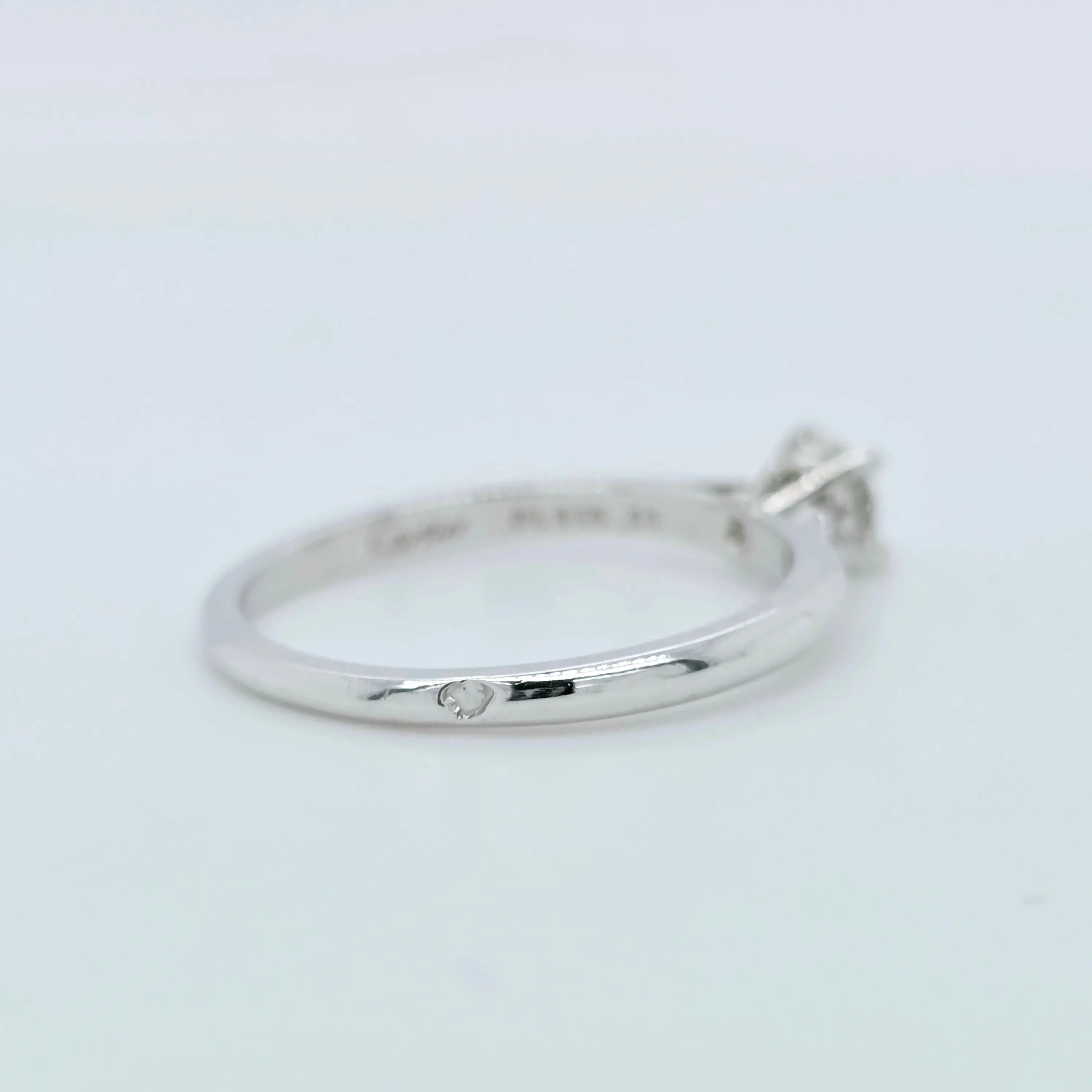 Cartier Solitaire 1985 0.30ct Brilliant Cut Diamond Ring, GIA, Platinum, Size 53 Chloe's Jewellers