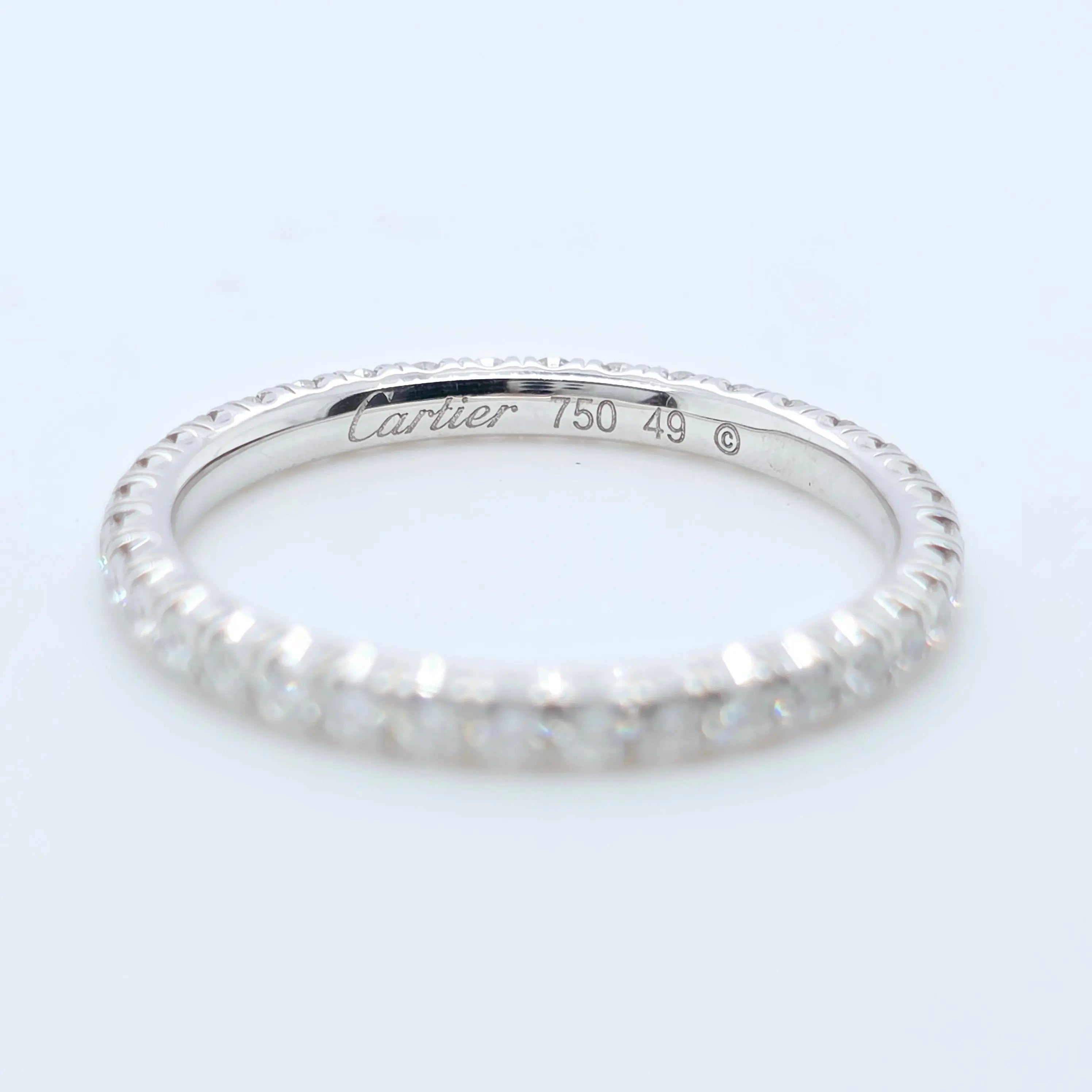 Cartier Etincelle De Cartier Wedding Band, 18ct White Gold, Size 49 Chloe's Jewellers