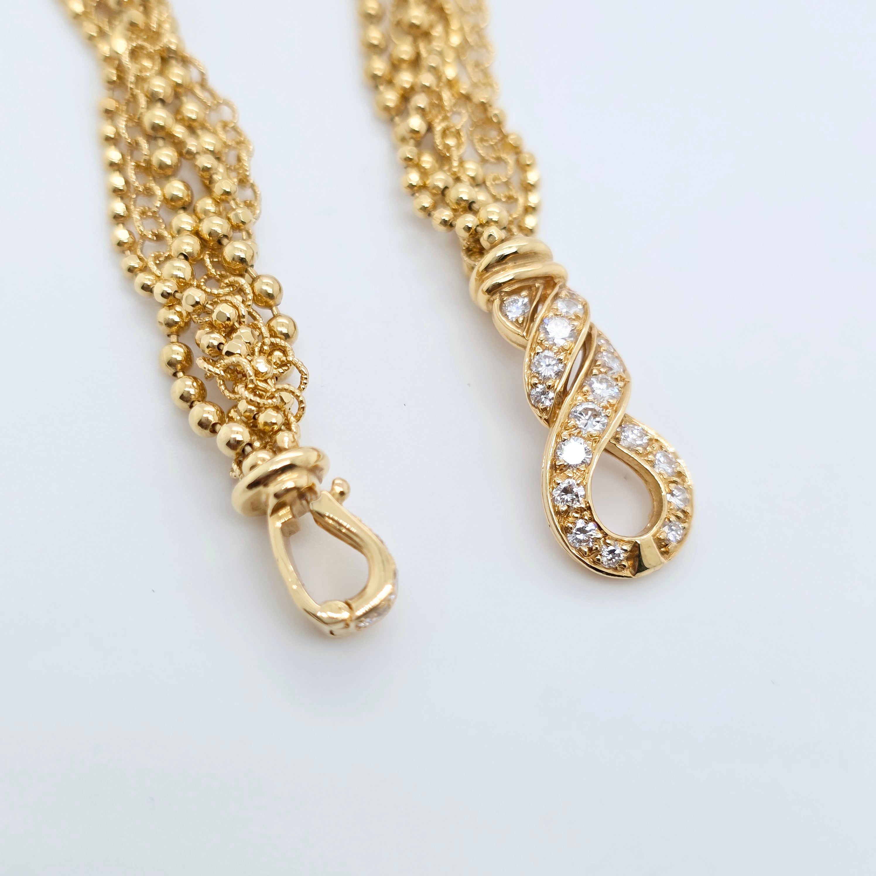 Cartier Antique 18ct Yellow Gold And Diamond Bracelet
