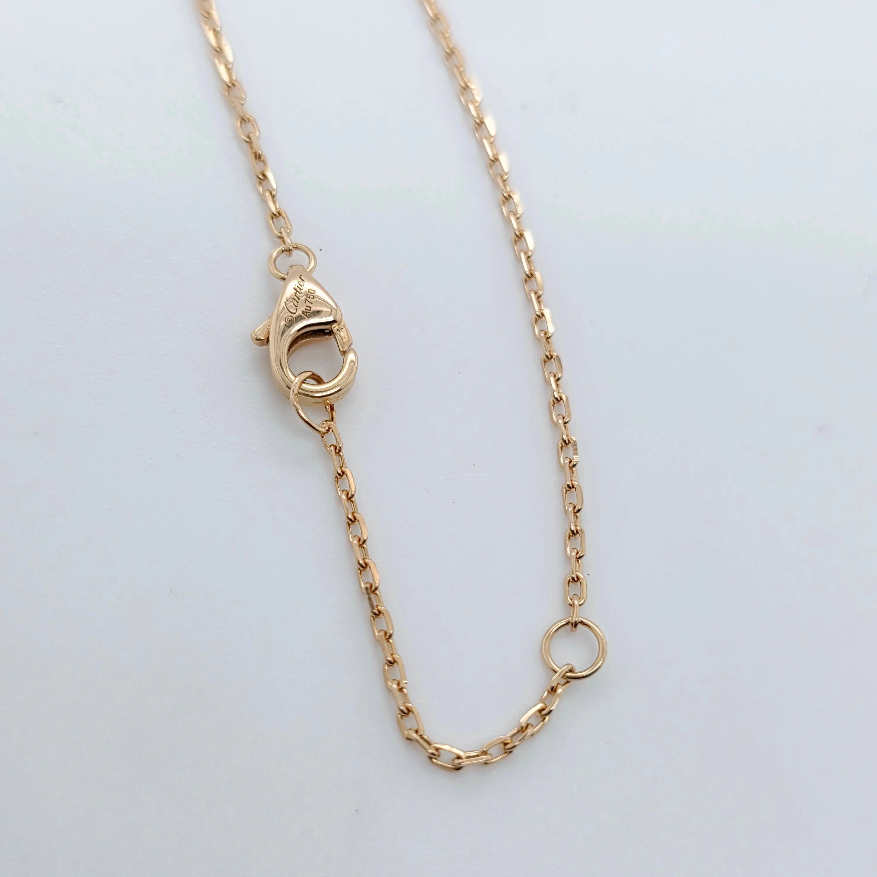Cartier Mixed Gold & Diamond Trinity Pendant, 1 Diamond, 18ct Certificate Chloe's Jewellers