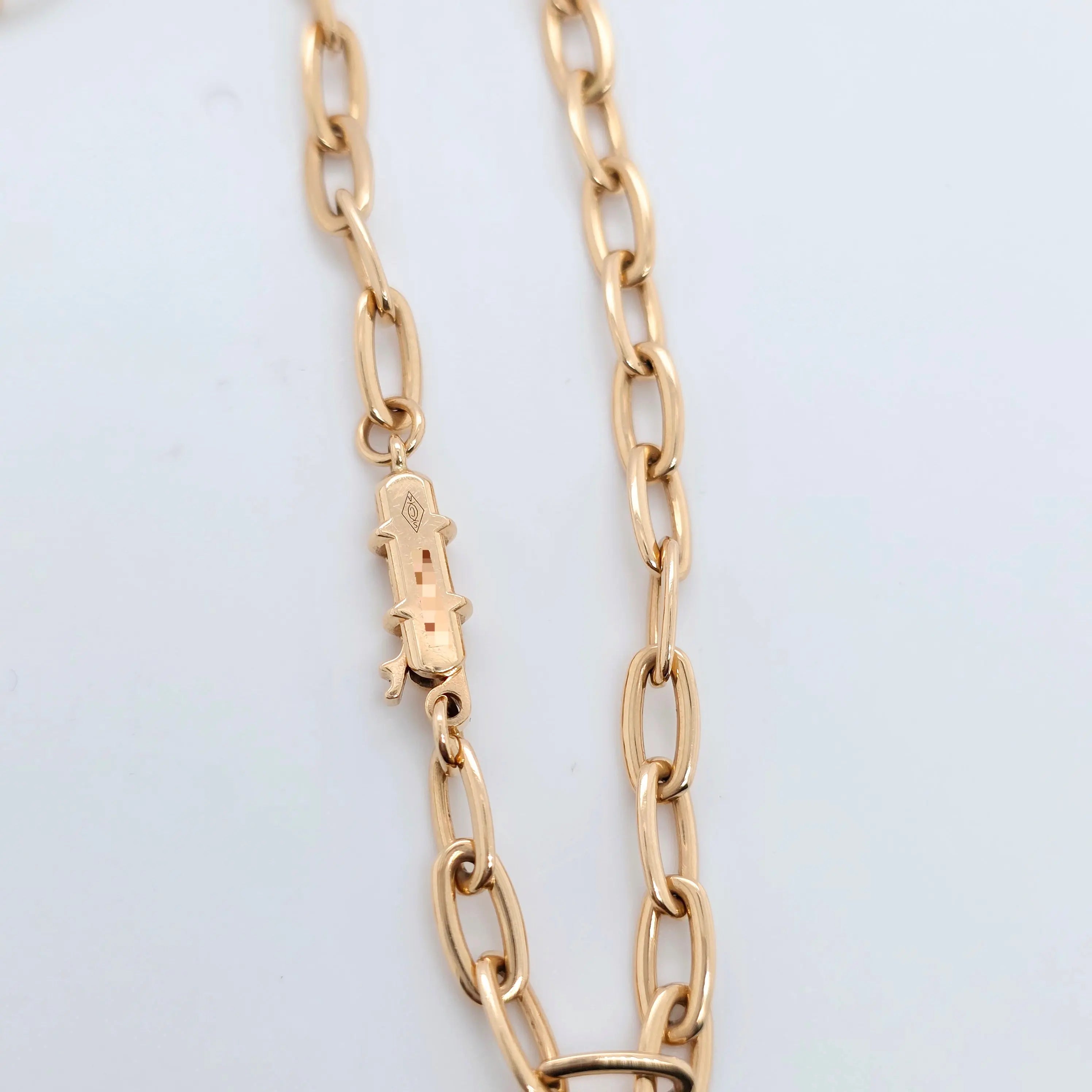 Cartier Juste In Clou Diamond Necklace, Paper Clip Chain, 18ct Rose Gold Chloe's Jewellers