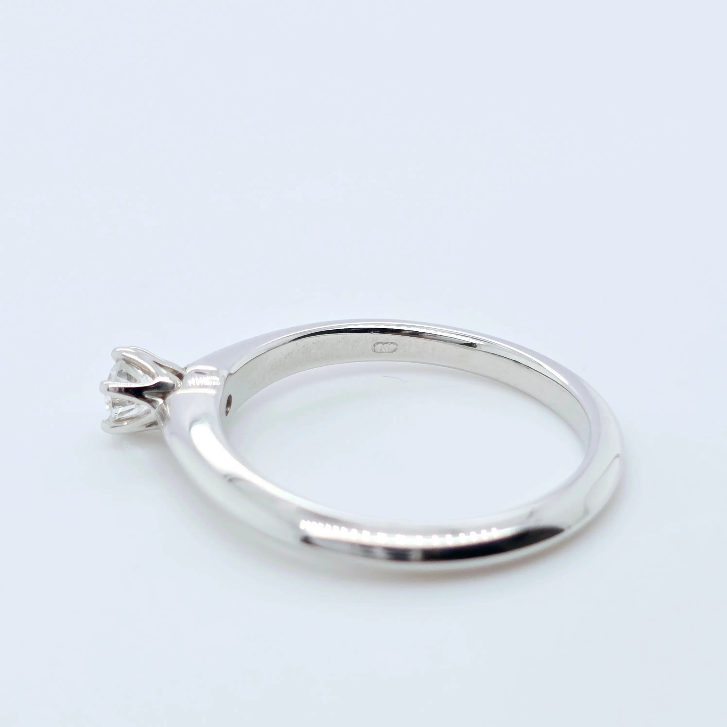 Tiffany & Co. Diamond Engagement Ring, Round Cut Diamond, 6 Claws, Platinum Chloe's Jewellers