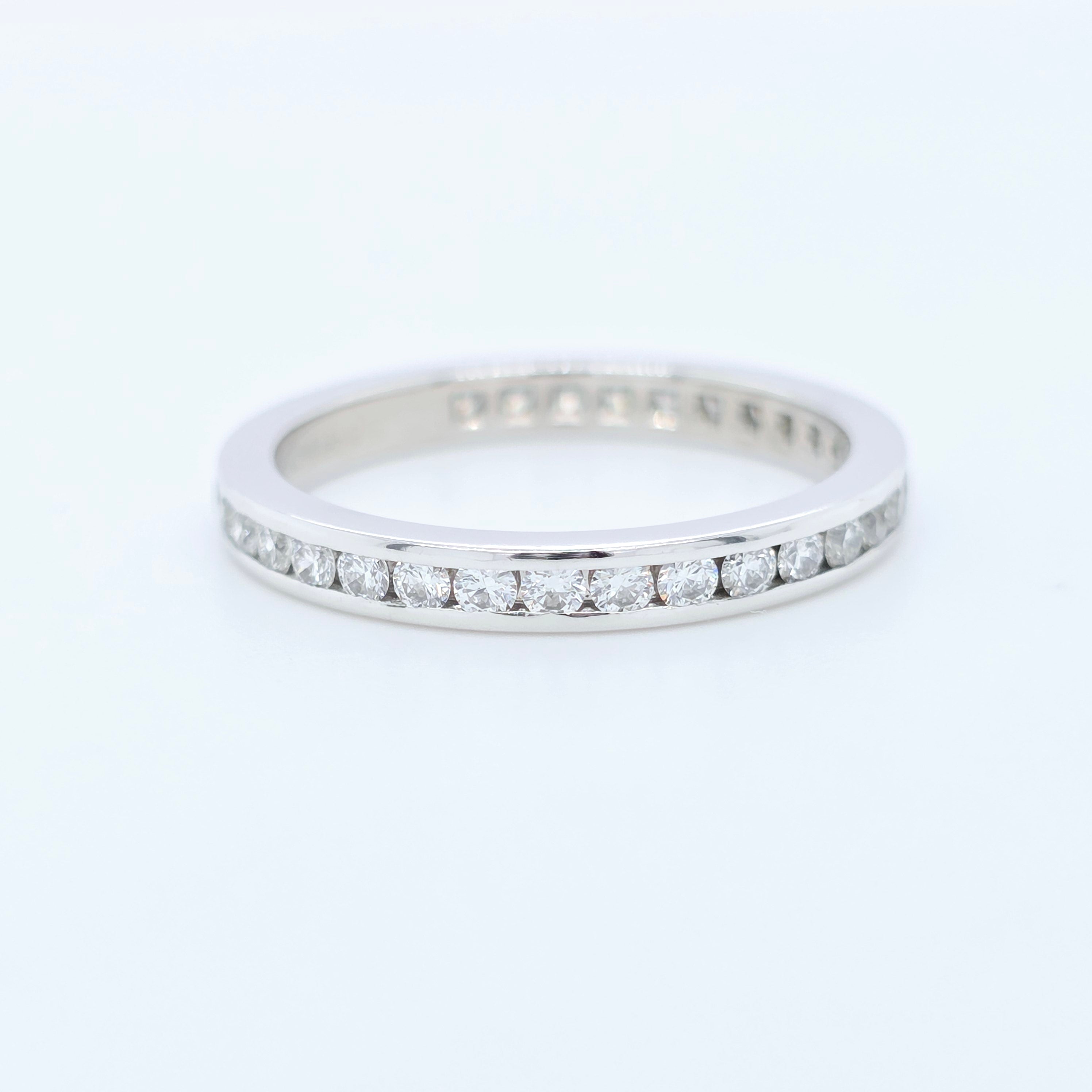 Tiffany & Co. 0.61ct Diamond Full Eternity Ring, Platinum, Size L Chloe's Jewellers