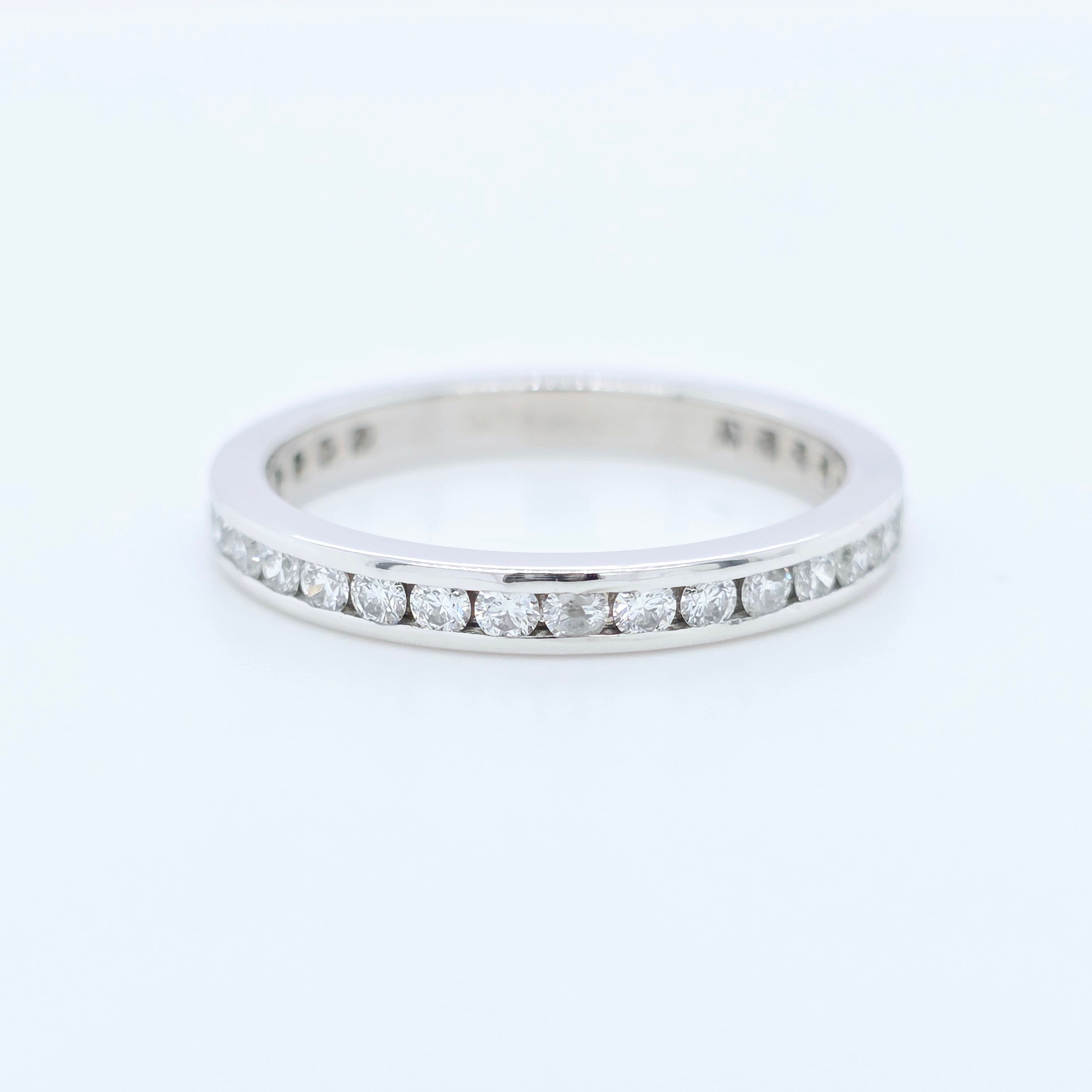 Tiffany & Co. 0.61ct Diamond Full Eternity Ring, Platinum, Size L Chloe's Jewellers
