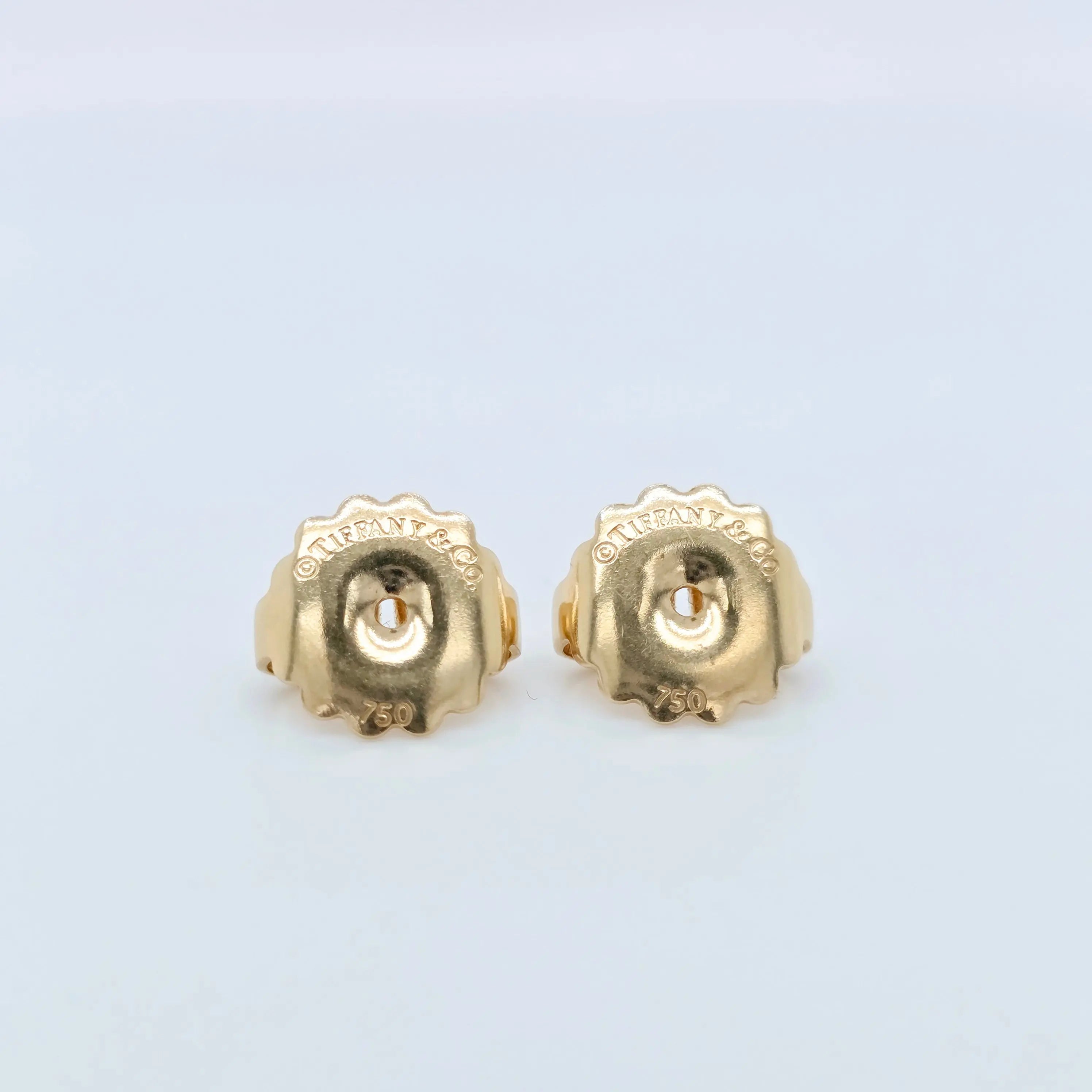 Tiffany & Co. Schlumberger Plat & 18ct Yellow Gold Mabe Pearl & Diamonds Earrings Chloe's Jewellers