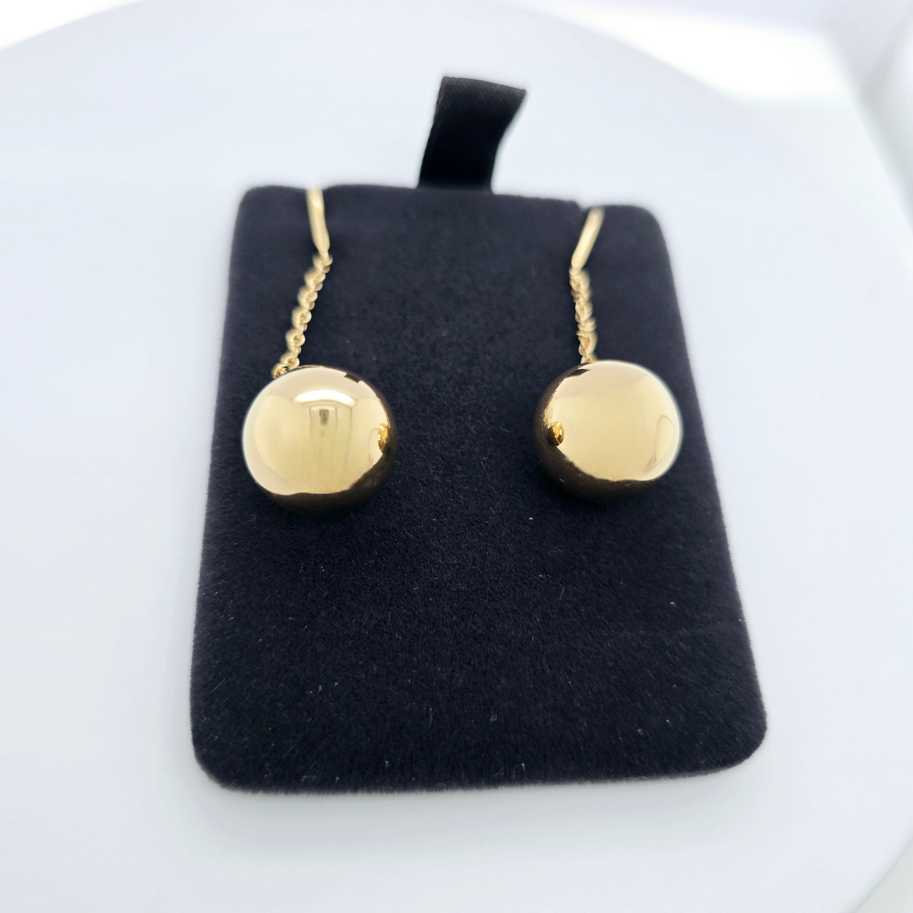 Tiffany & Co. 18ct Yellow Gold Ball Hook Earrings