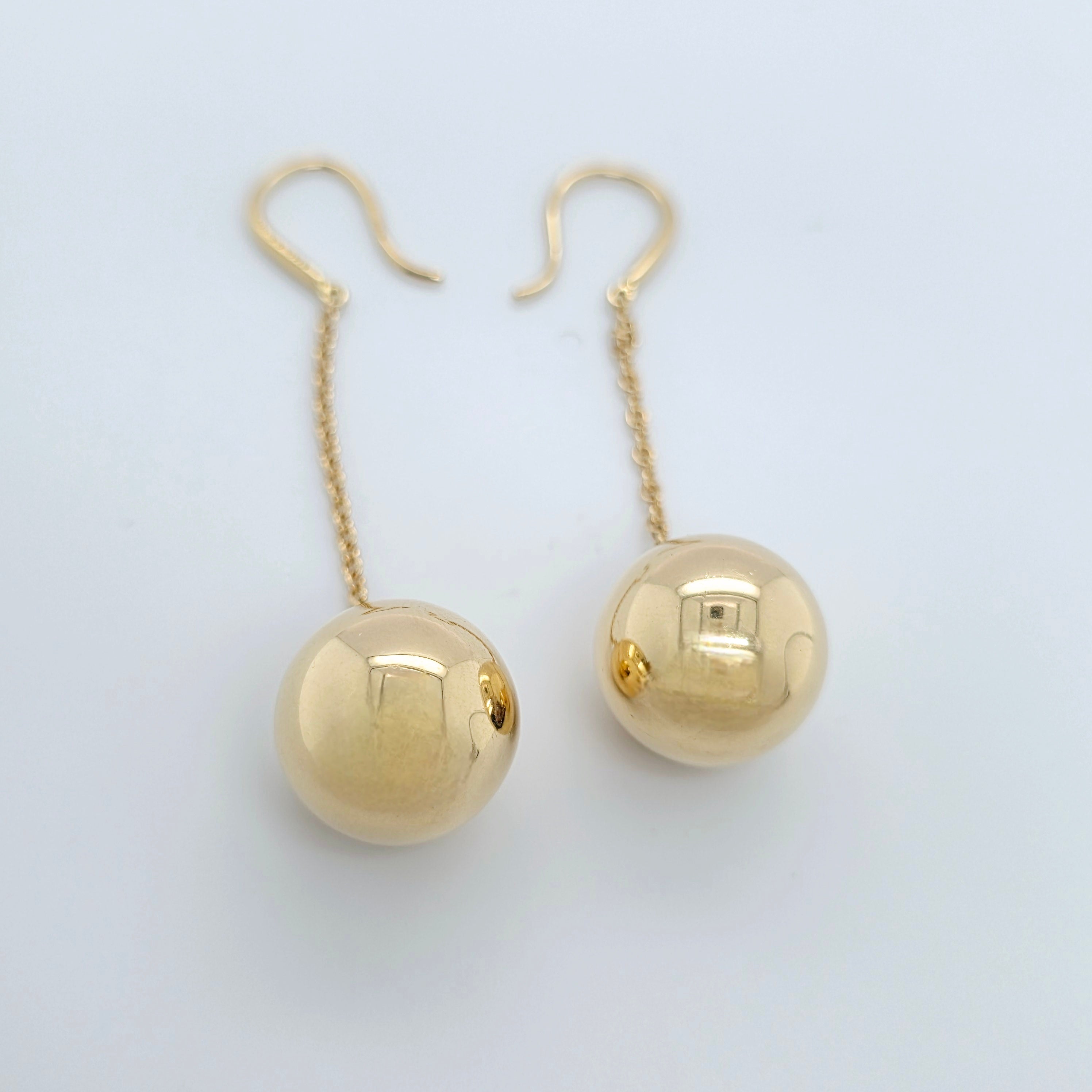 Tiffany & Co. 18ct Yellow Gold Ball Hook Earrings Chloe's Jewellers