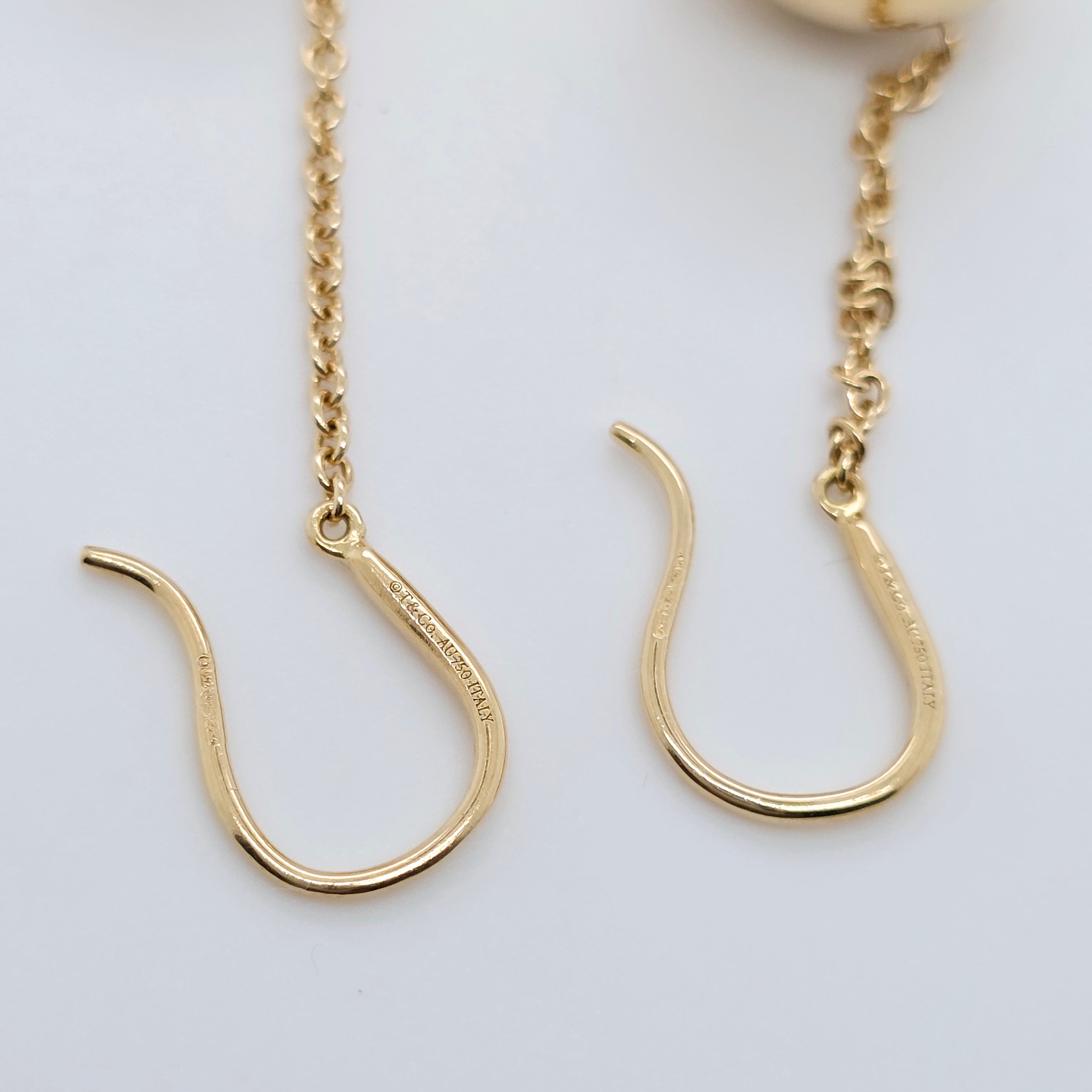 Tiffany & Co. 18ct Yellow Gold Ball Hook Earrings