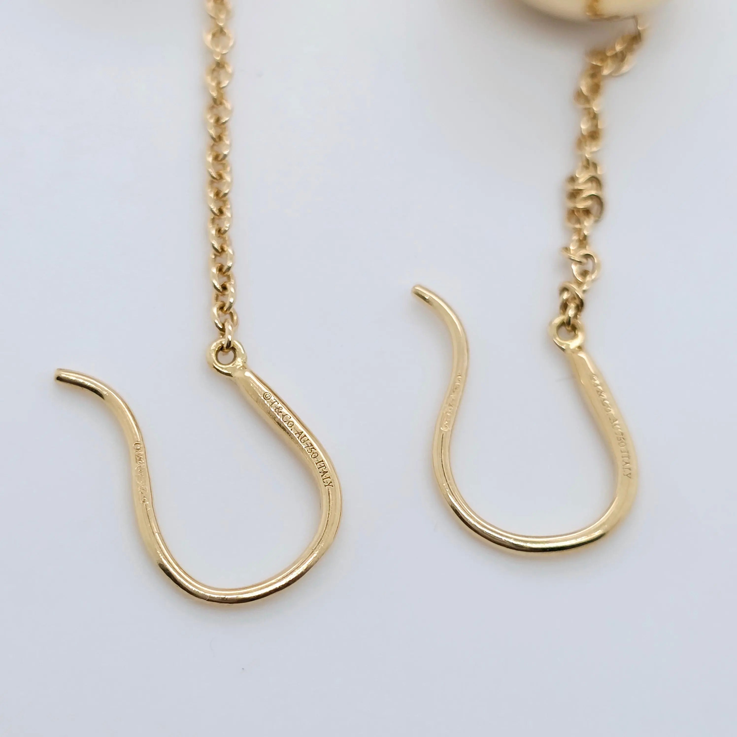 Tiffany & Co. 18ct Yellow Gold Ball Hook Earrings Chloe's Jewellers