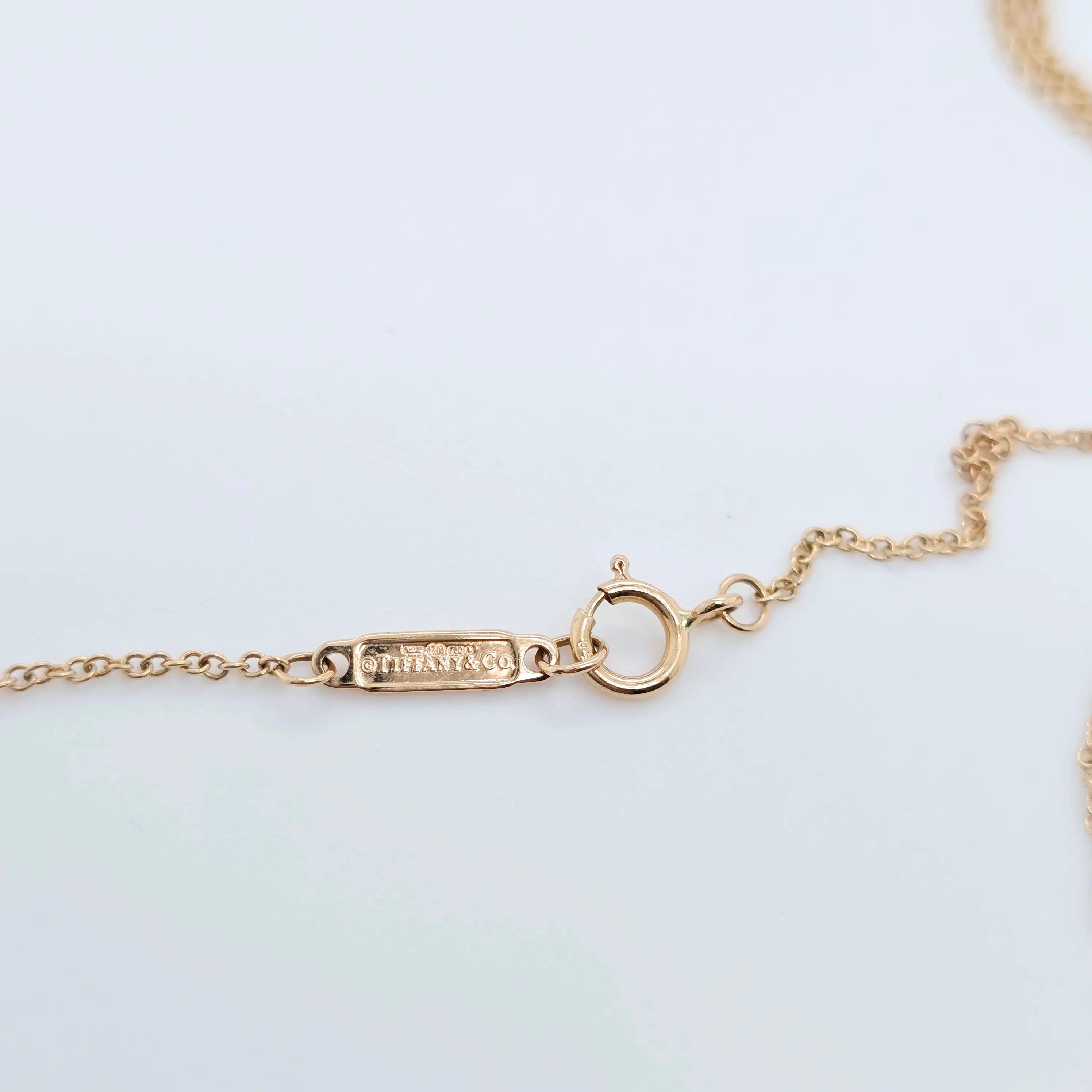 Tiffany & Co. T Diamond Circle Pendant, 18ct Rose Gold Chloe's Jewellers