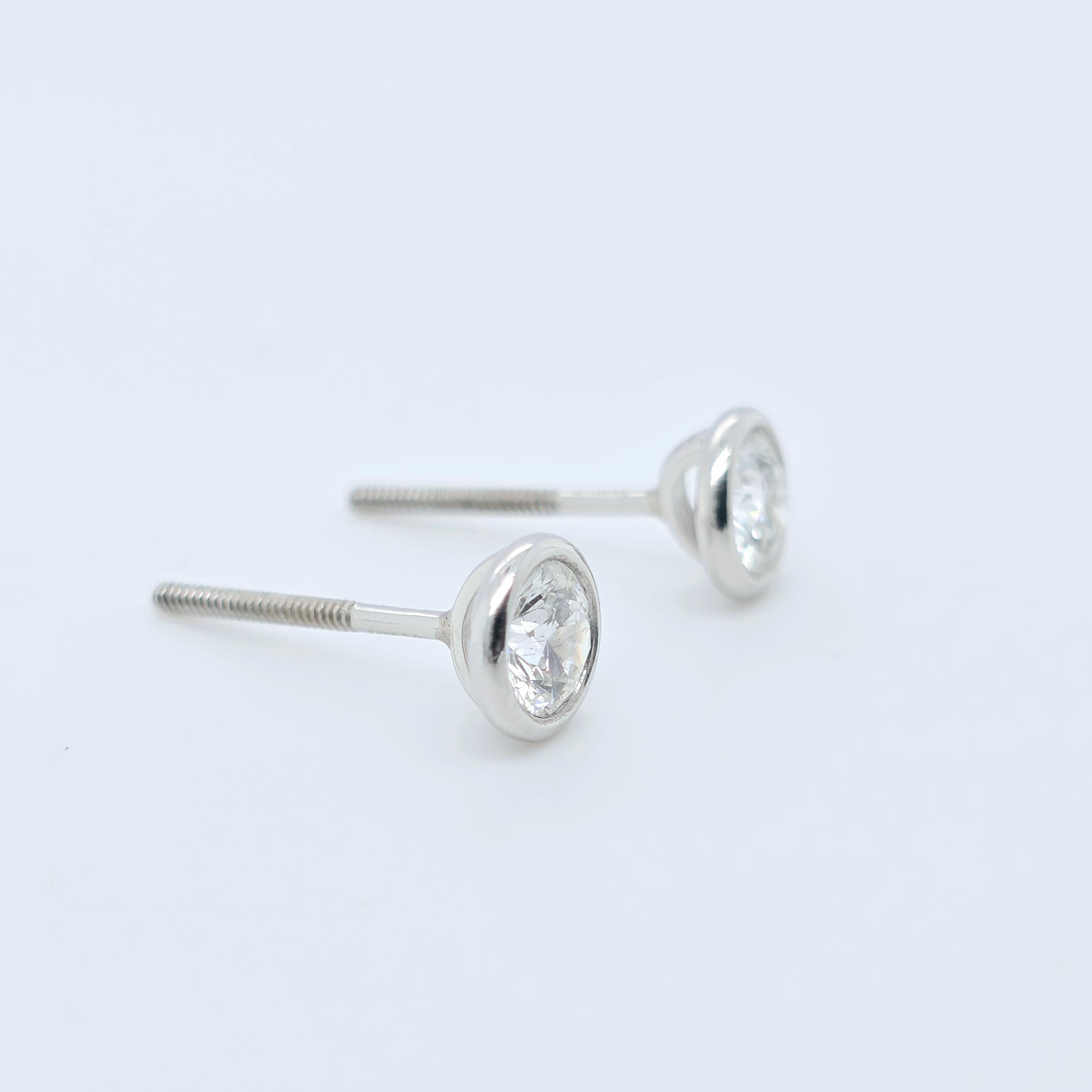 Tiffany & Co. Elsa Peretti 0.75ct Diamond Studs Chloe's Jewellers