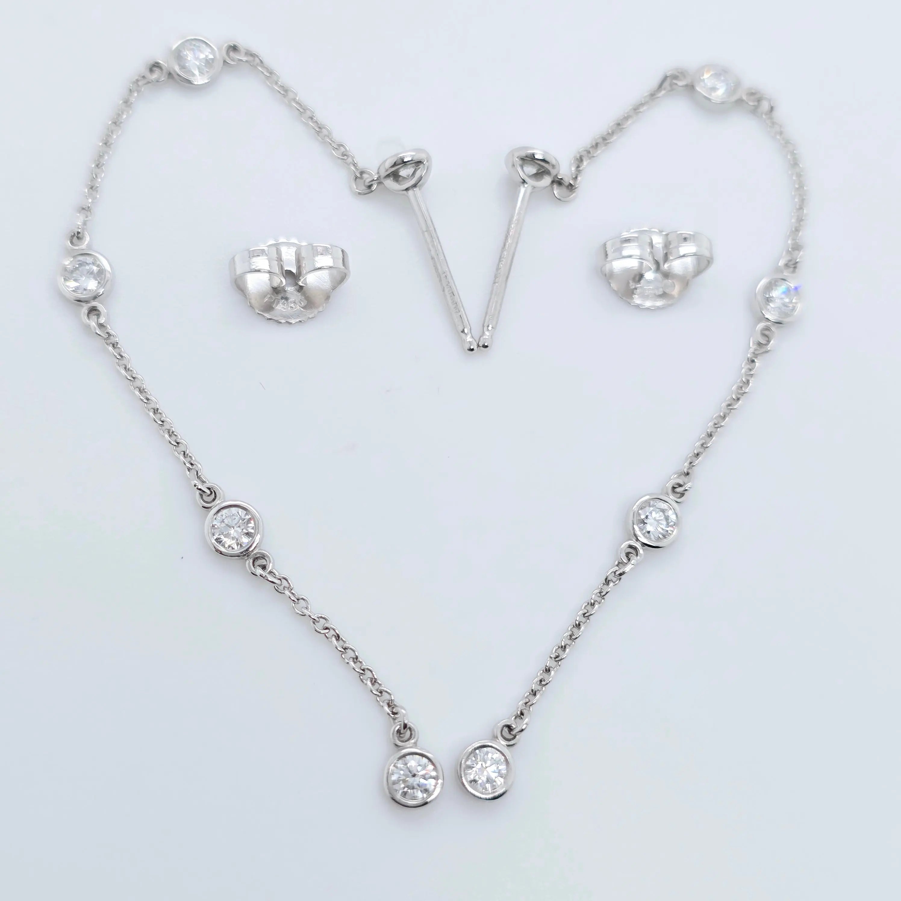 Tiffany & Co. Elsa Peretti Diamond By The Yard Drop Earrings Chloe's Jewellers