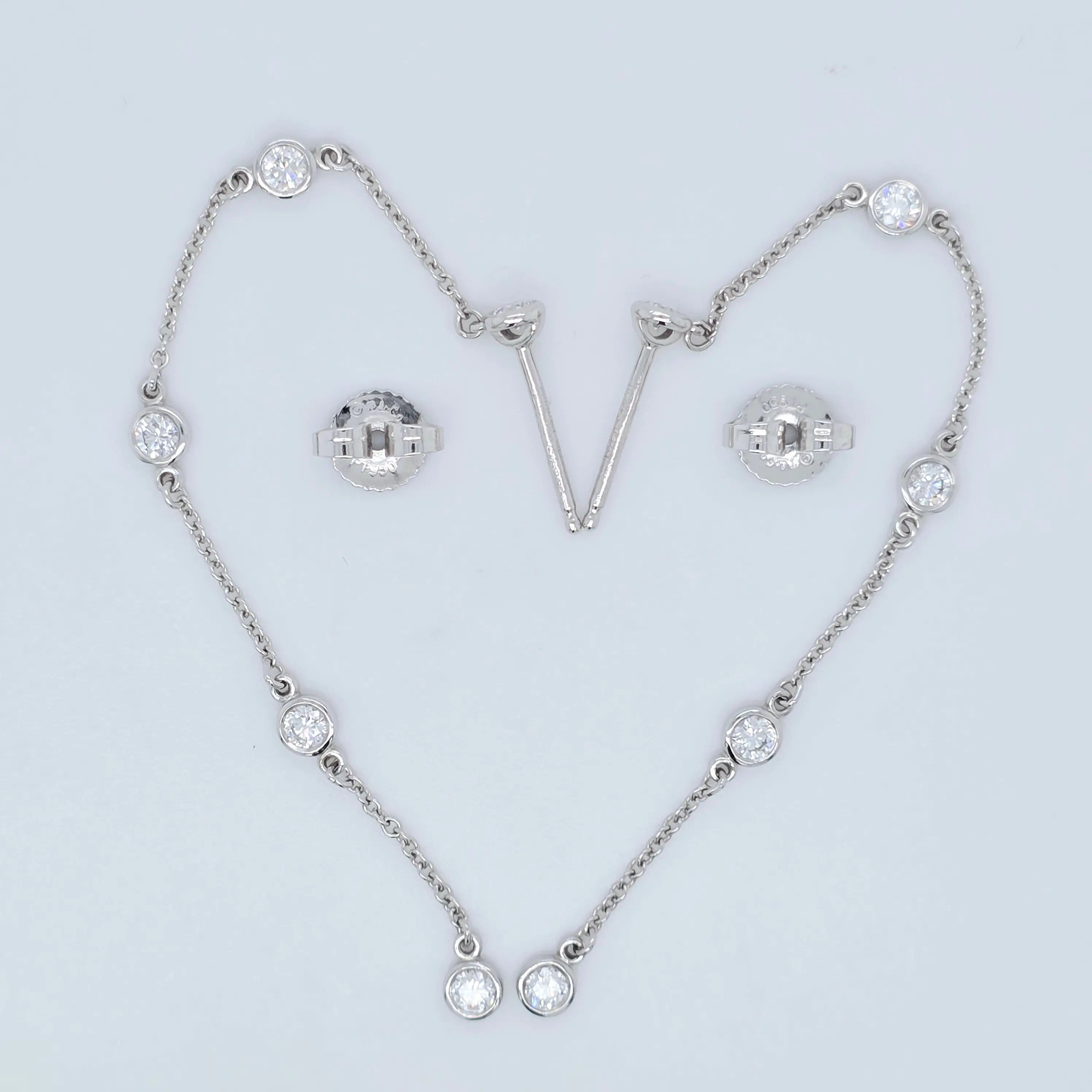 Tiffany & Co. Elsa Peretti Diamond By The Yard Drop Earrings Chloe's Jewellers