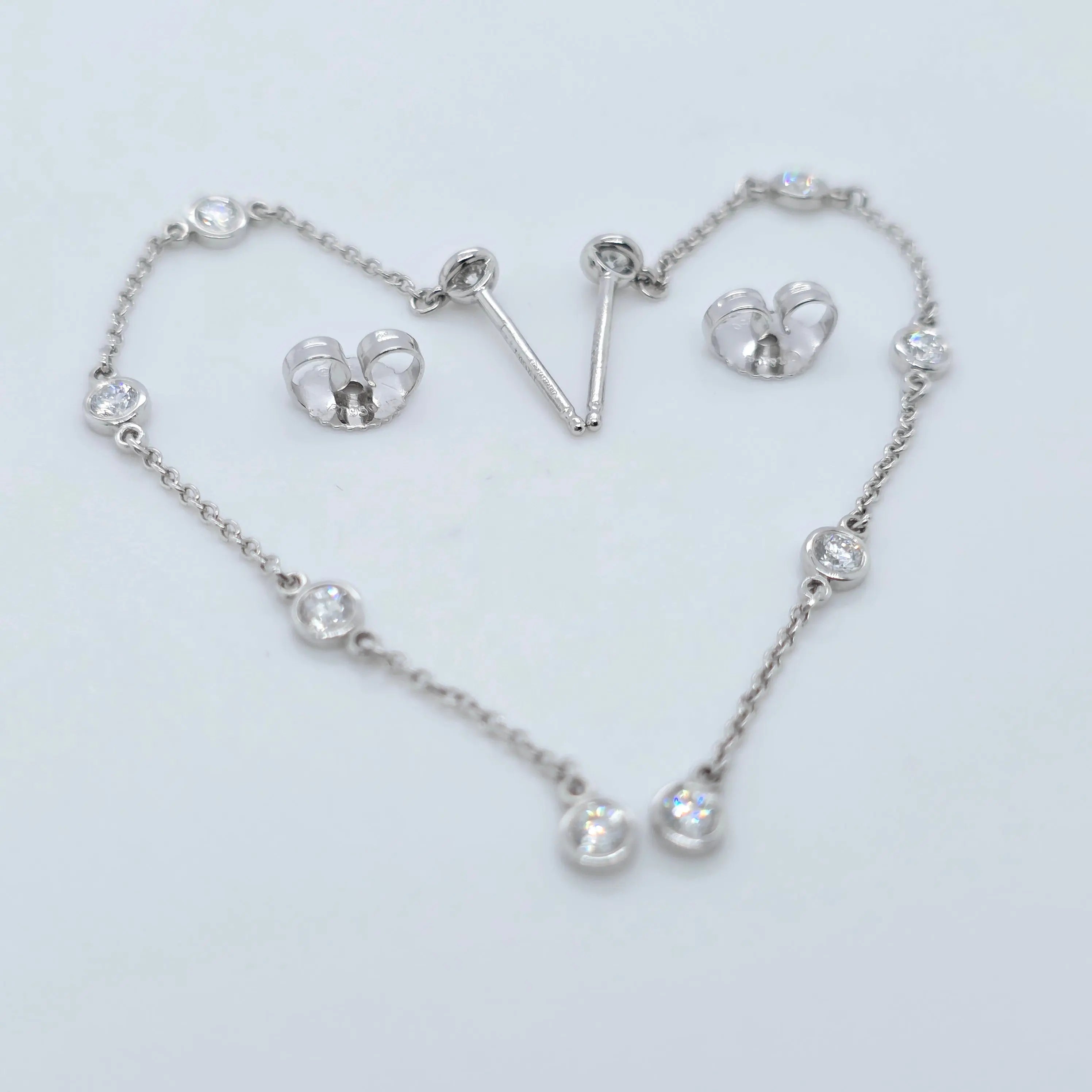 Tiffany & Co. Elsa Peretti Diamond By The Yard Drop Earrings Chloe's Jewellers