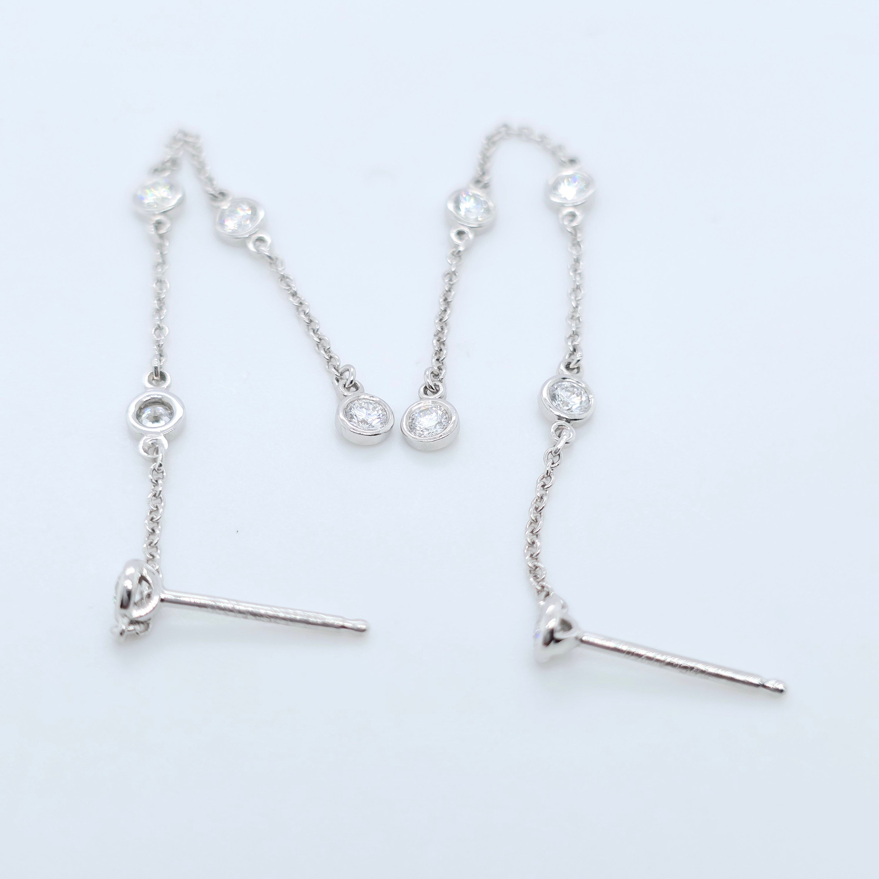 Tiffany & Co. Elsa Peretti Diamond By The Yard Drop Earrings