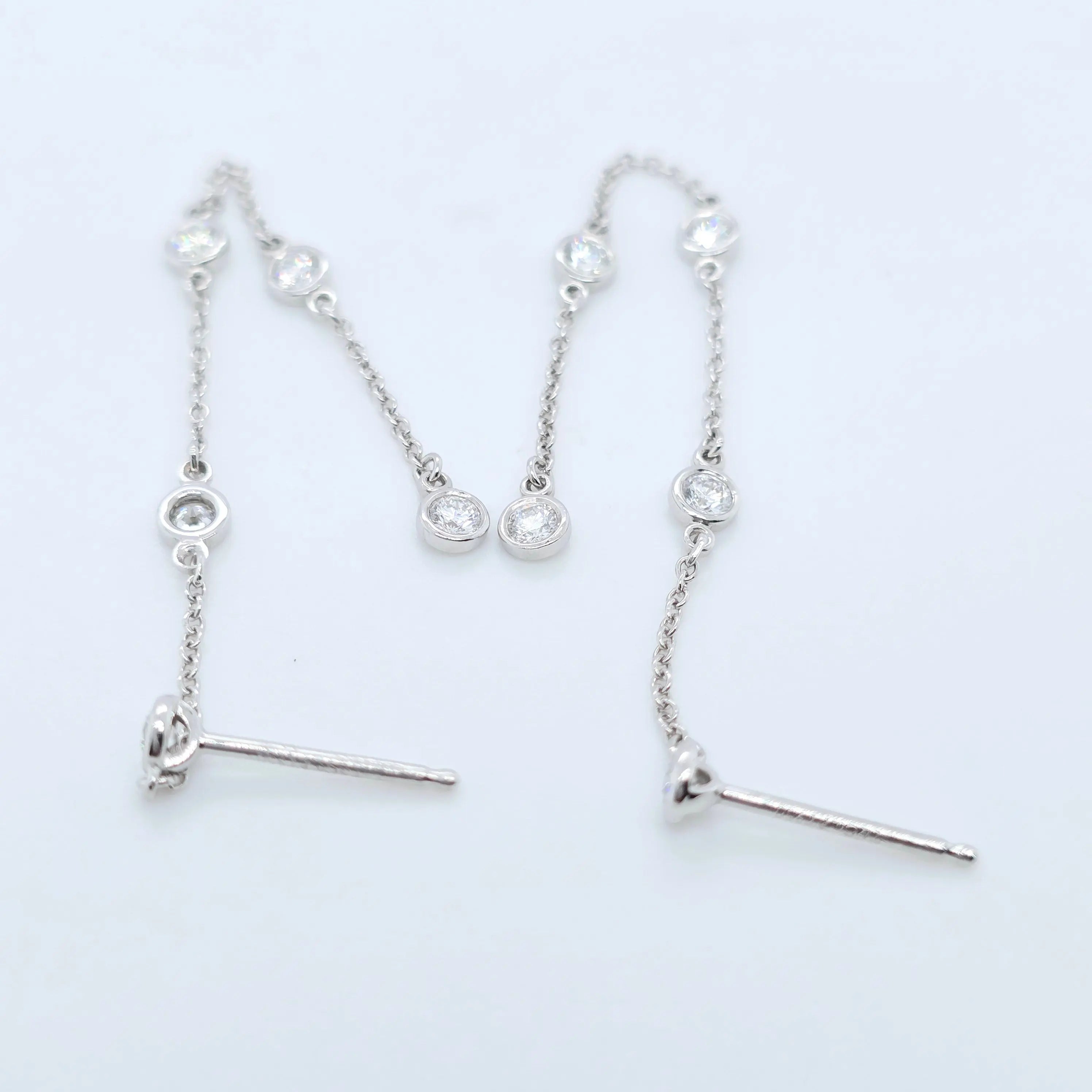 Tiffany & Co. Elsa Peretti Diamond By The Yard Drop Earrings Chloe's Jewellers