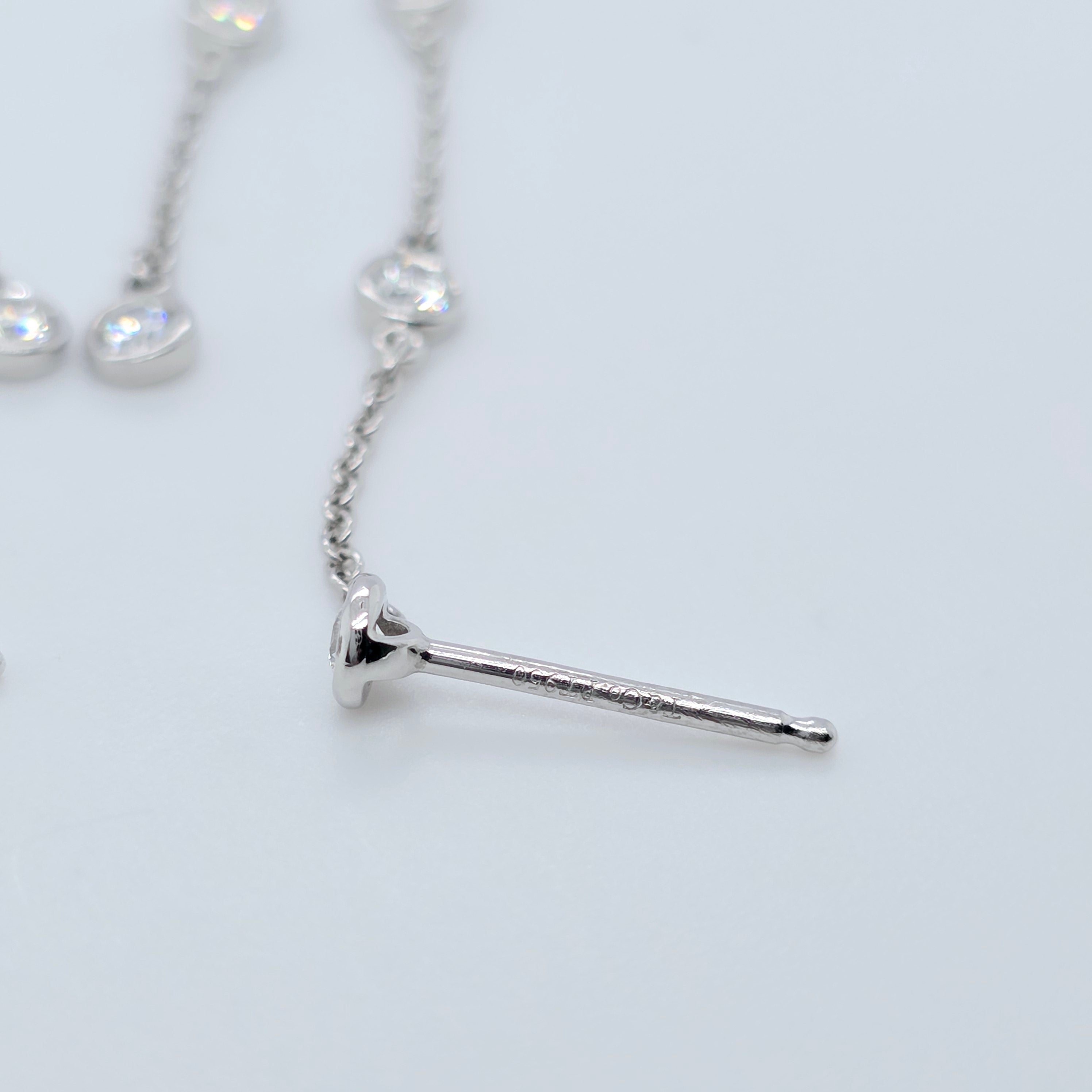 Tiffany & Co. Elsa Peretti Diamond By The Yard Drop Earrings