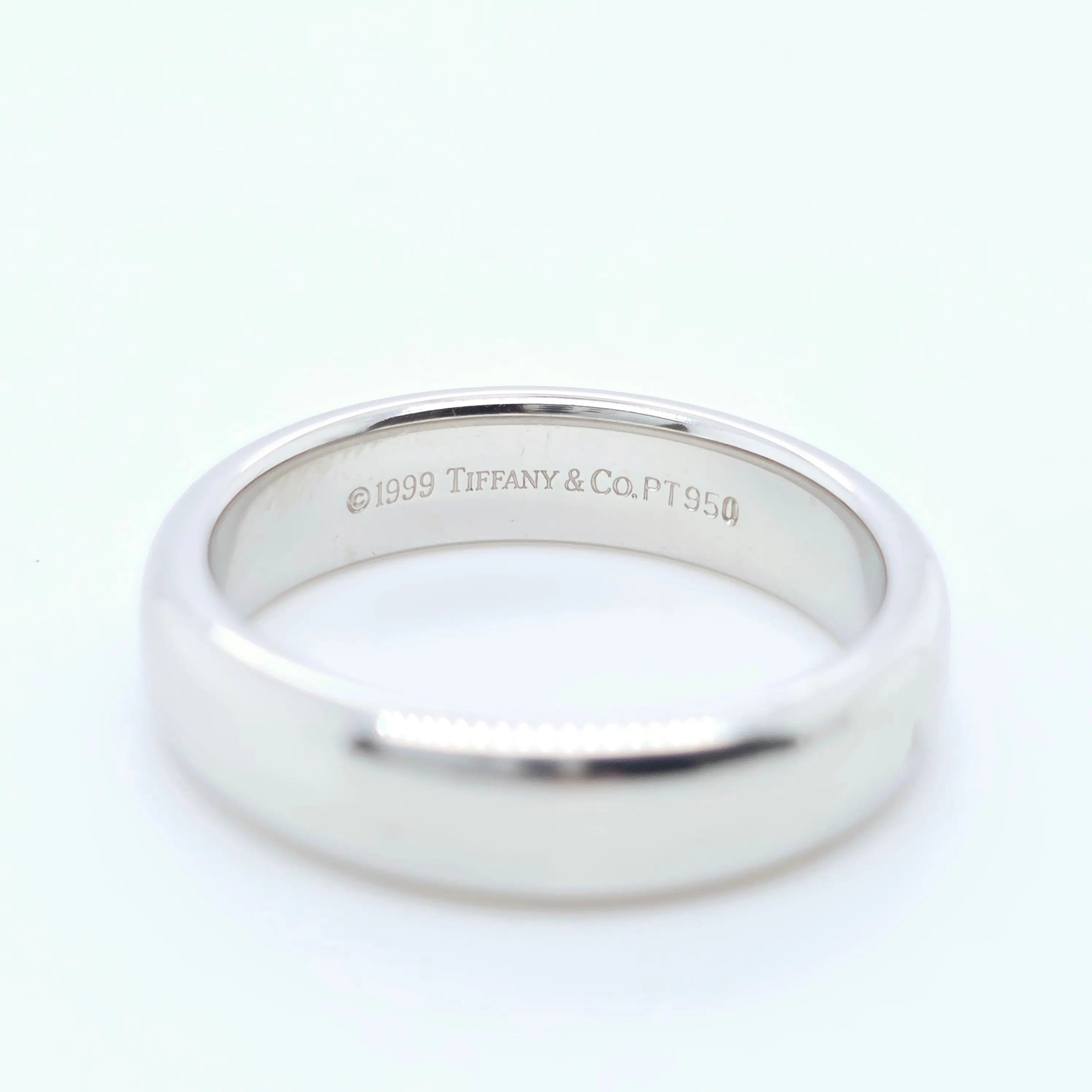 Tiffany & Co. Wedding Band, Platinum, 4.4mm, Size K Chloe's Jewellers