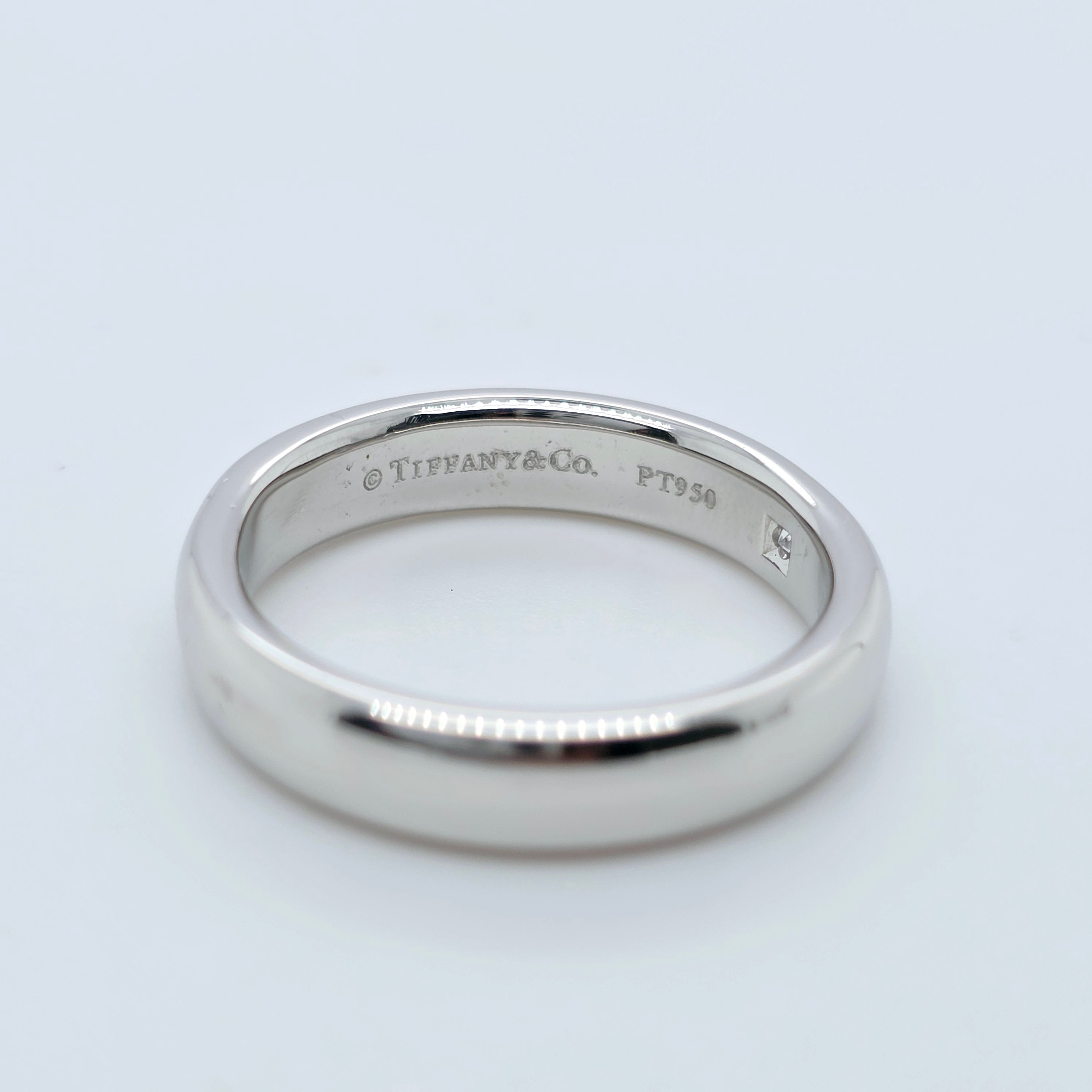 Tiffany & Co Luicida Diamond Band, Platinum , Size 50
