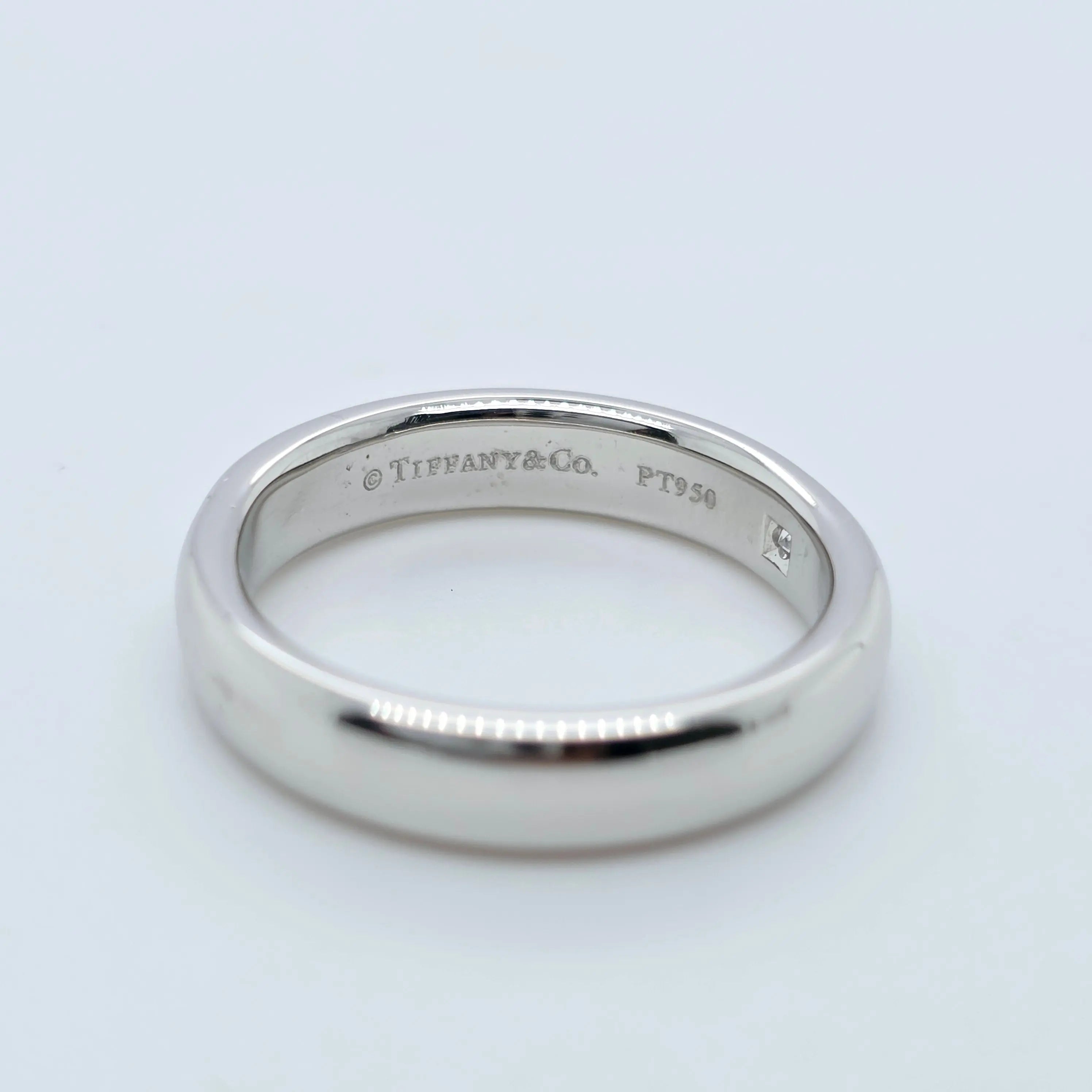 Tiffany & Co Lucida Diamond Band, Platinum , Size 50 Chloe's Jewellers