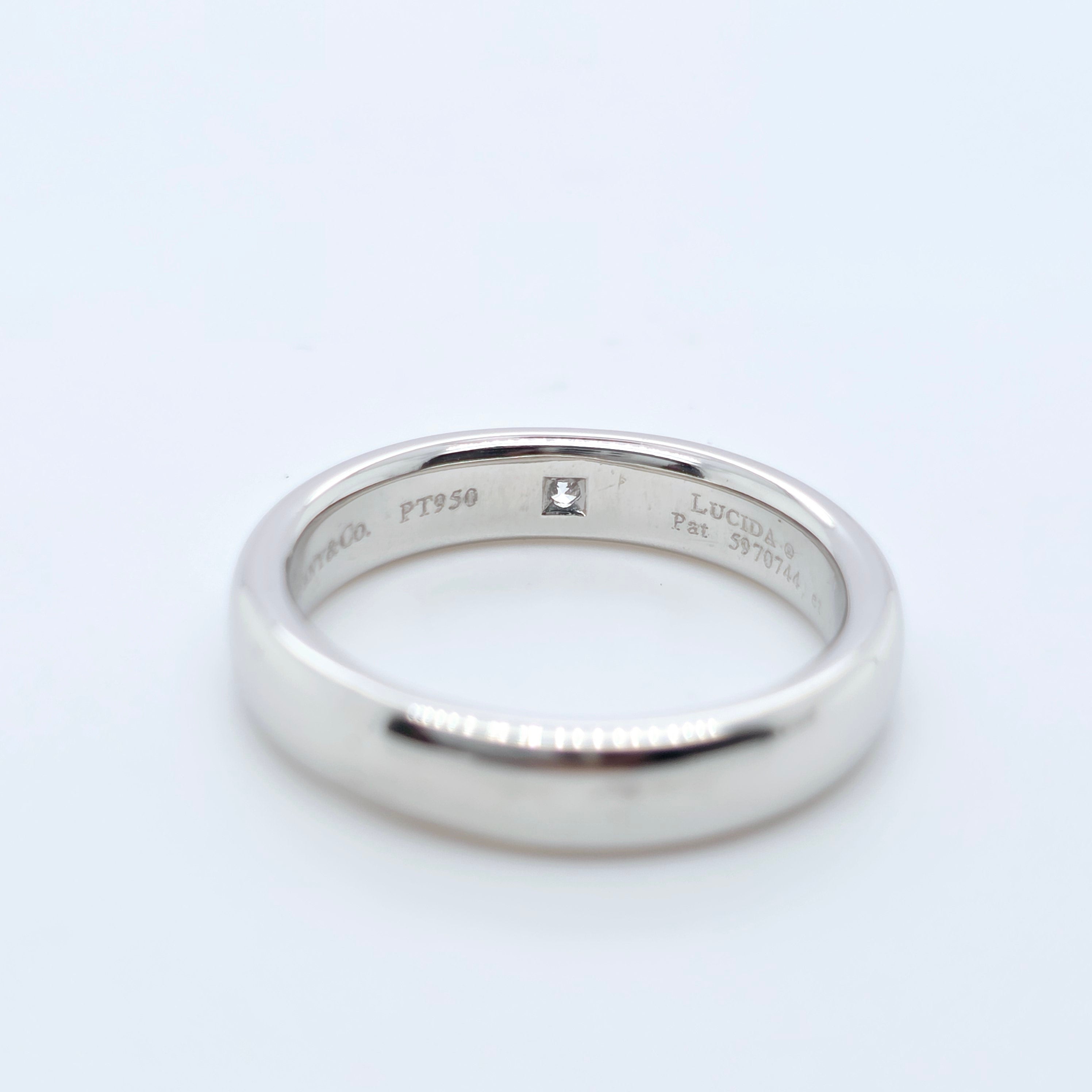 Tiffany & Co Luicida Diamond Band, Platinum , Size 50