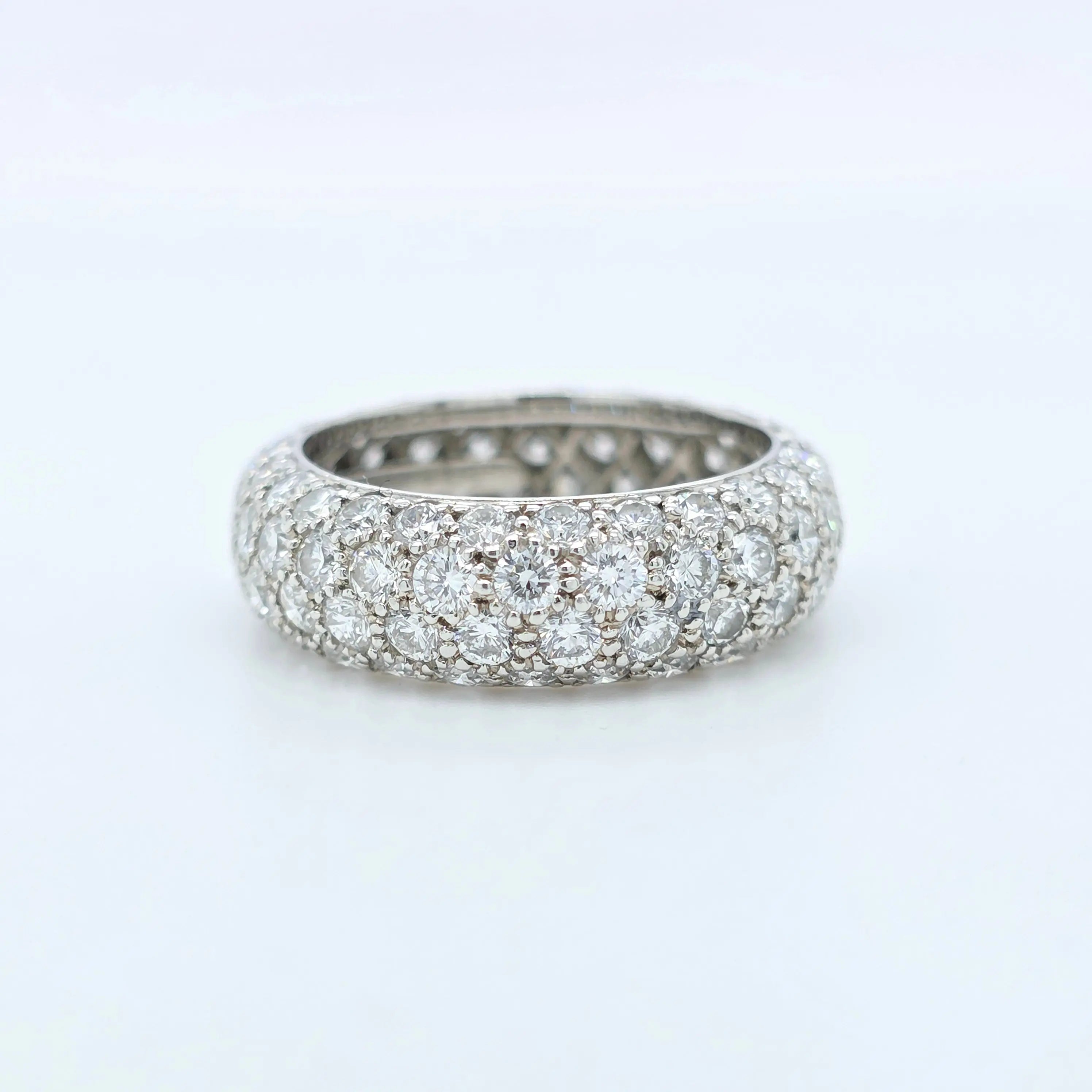 Tiffany & Co. Etoile 4 Row Diamond Platinum Band Chloe's Jewellers