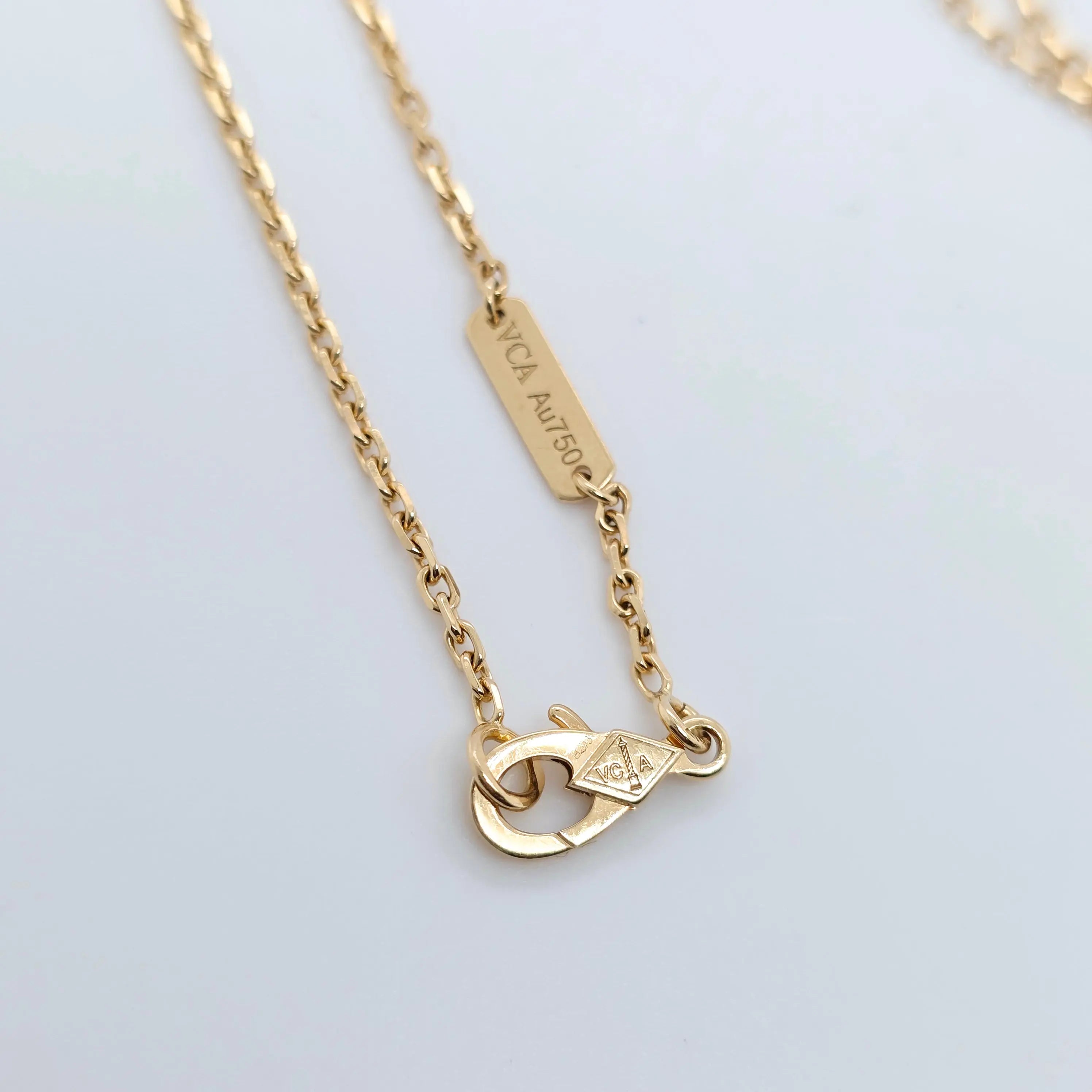 Van Cleef & Arpels Two Butterfly Pendant Necklace, 18ct Yellow Gold, 16.5 Inches Chloe's Jewellers