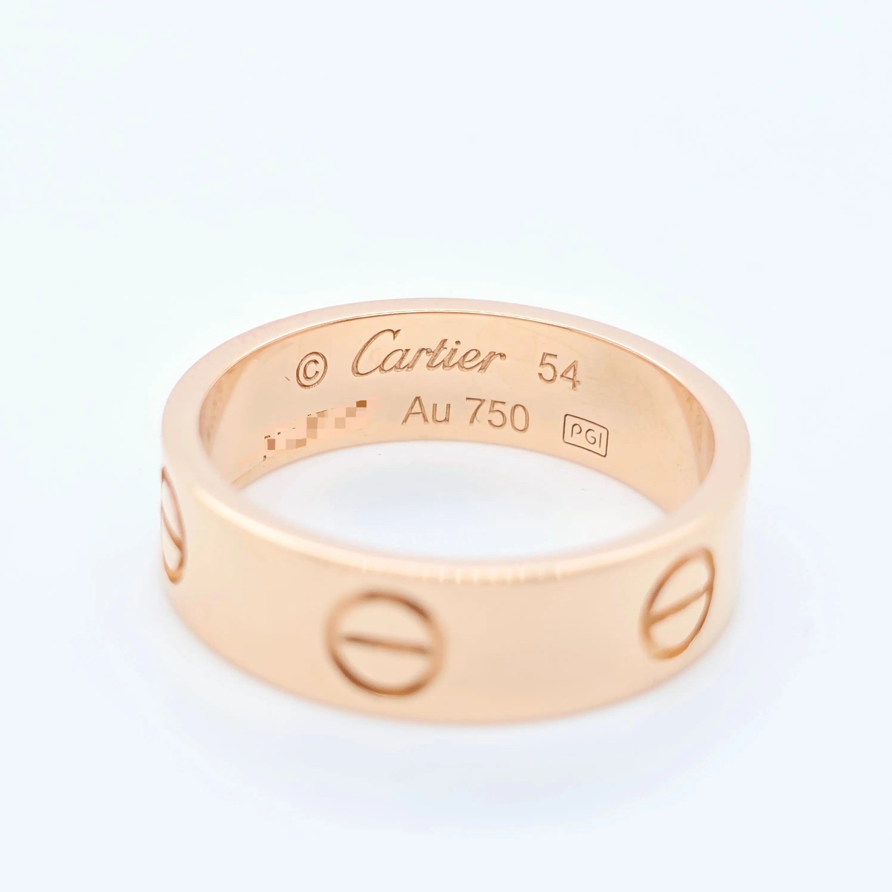Cartier Love Ring, Classic Model, 18ct Rose Gold, Size 54/ N 1/2 Chloe's Jewellers
