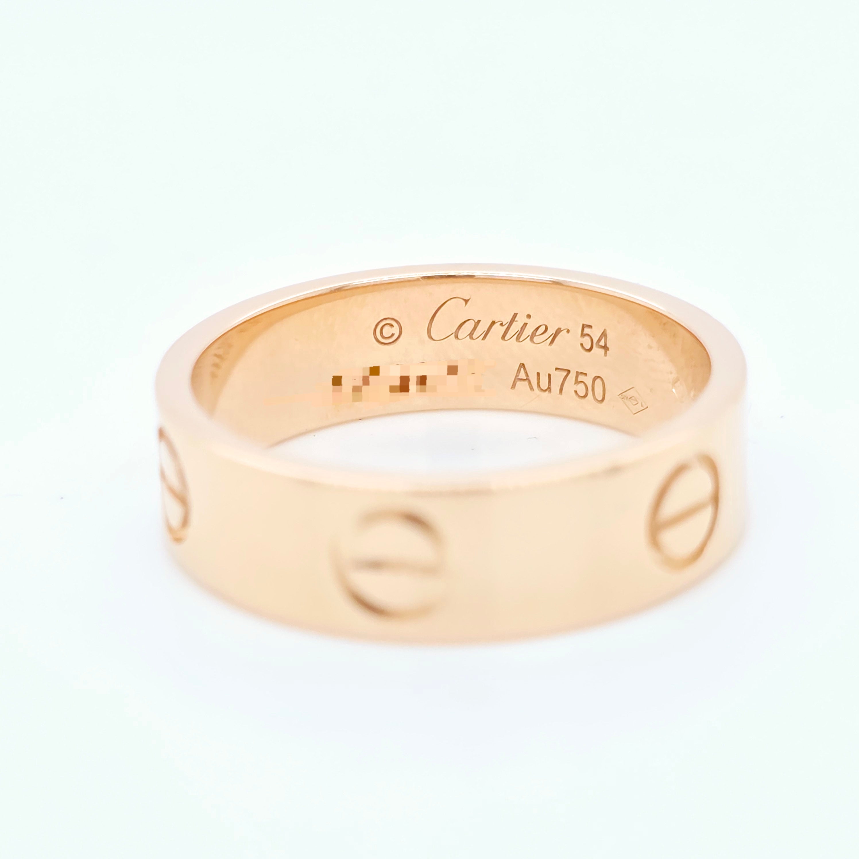 Cartier Love Ring, Classic Model, 18ct Rose Gold, Size 54/ N 1/2 Chloe's Jewellers