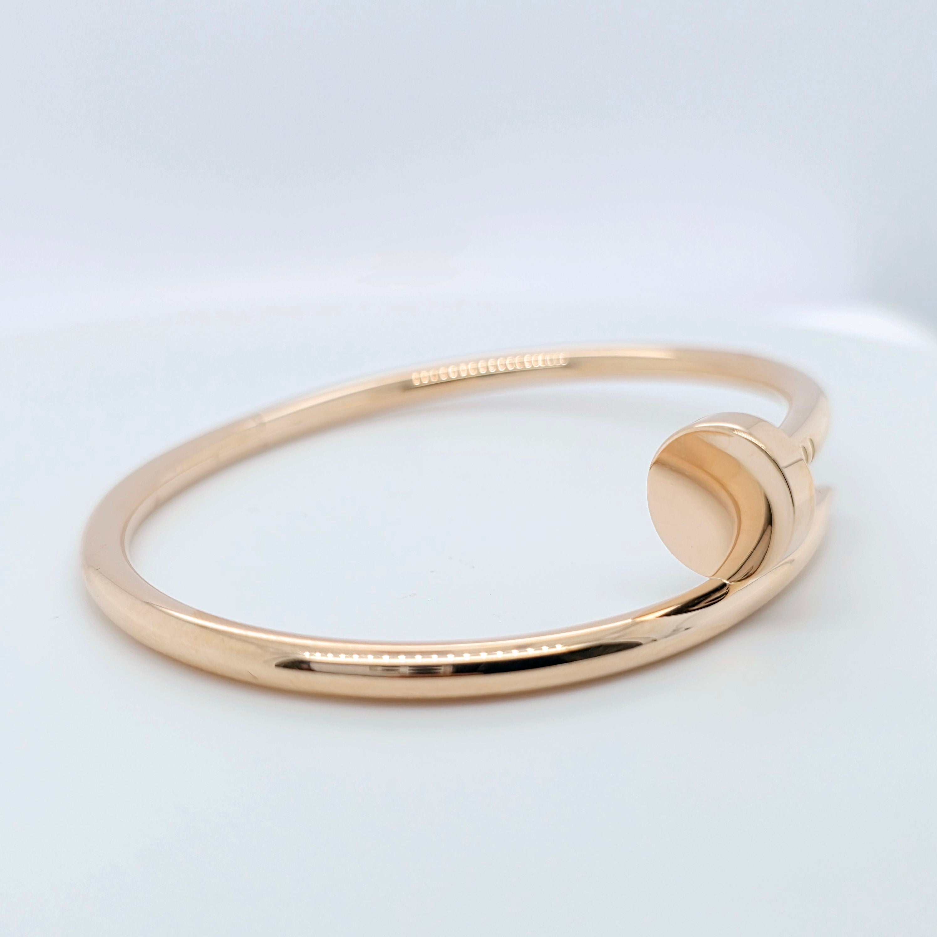 Cartier Juste Un Clou Bracelet, Classic Model, 18ct, Size 17, 18ct Rose Gold Chloe's Jewellers