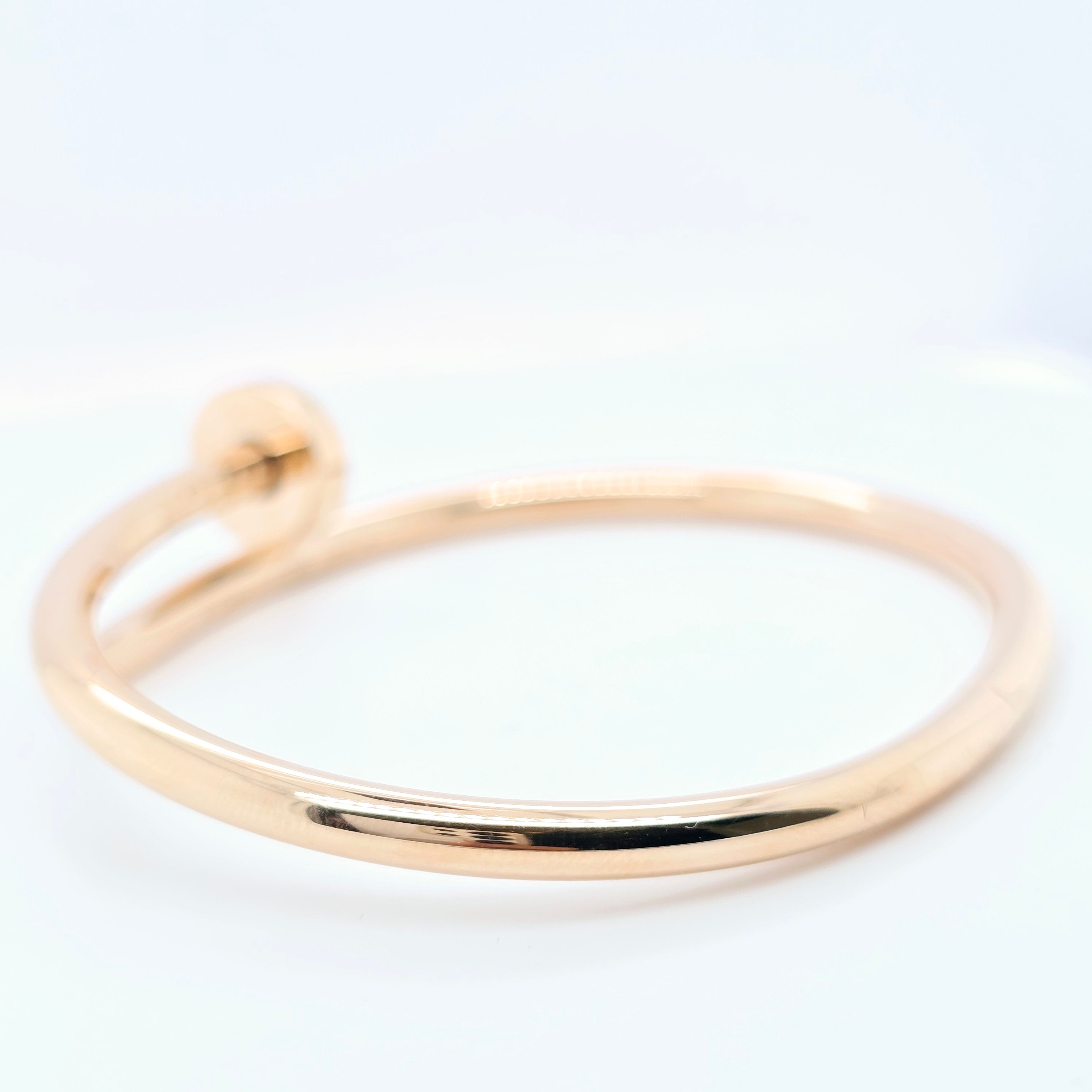 Cartier Juste Un Clou Bracelet, Classic Model, 18ct, Size 17, 18ct Rose Gold Chloe's Jewellers