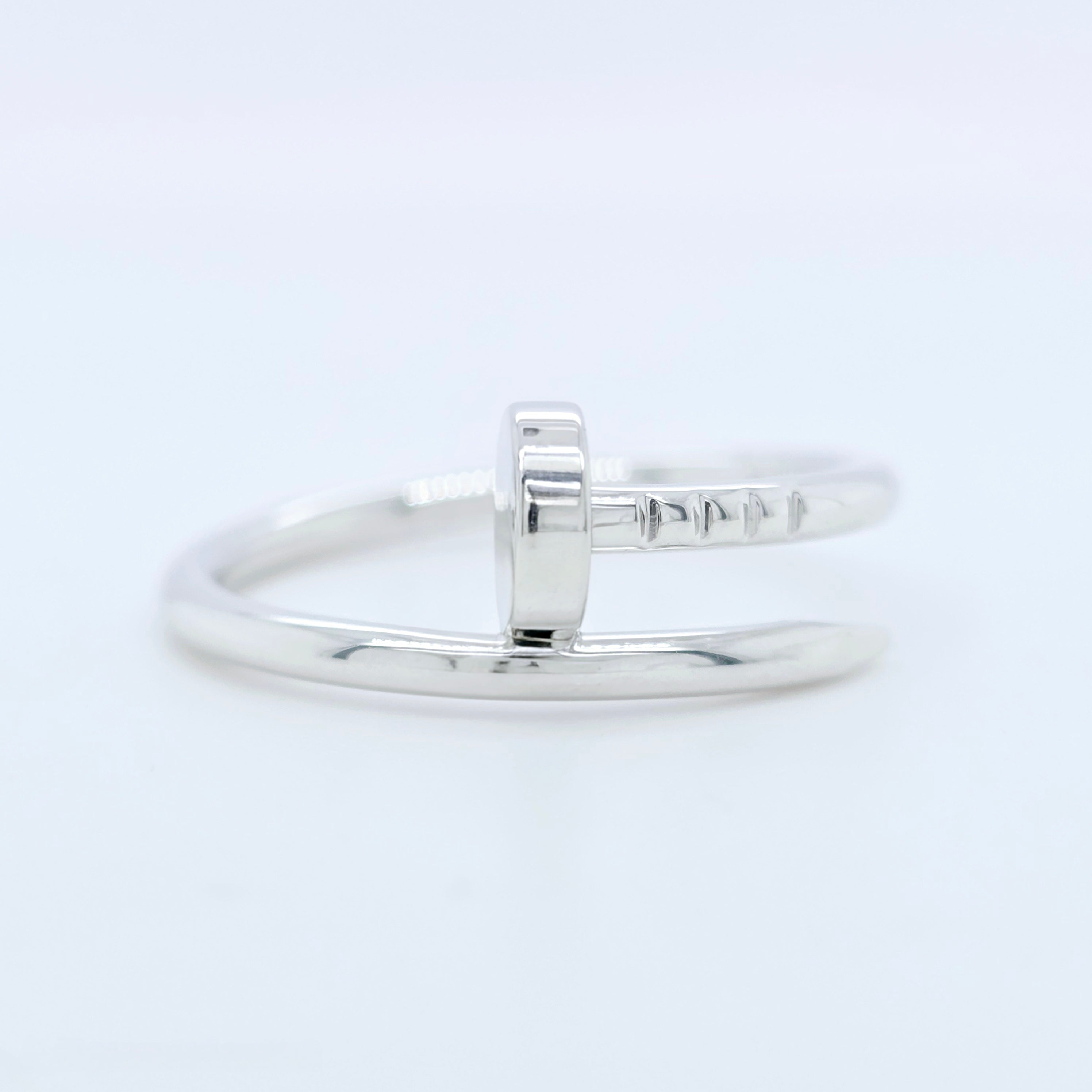 Cartier Juste Un Clou Ring, Small Model, 18ct White Gold, Size 53 Chloe's Jewellers