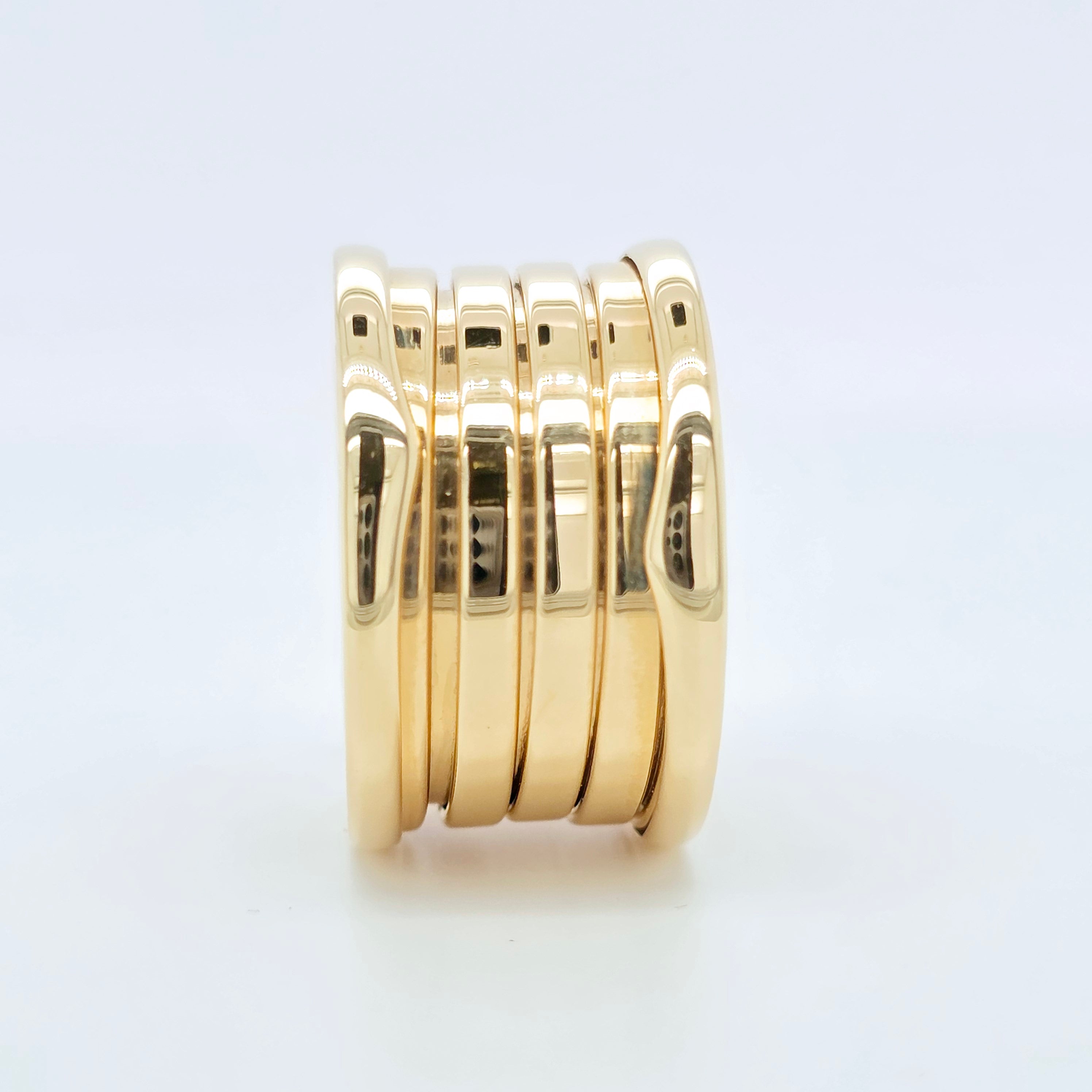 Bvlgari B.Zero1 Ring, Five-Band Design, 18ct Yellow Gold, Size 53