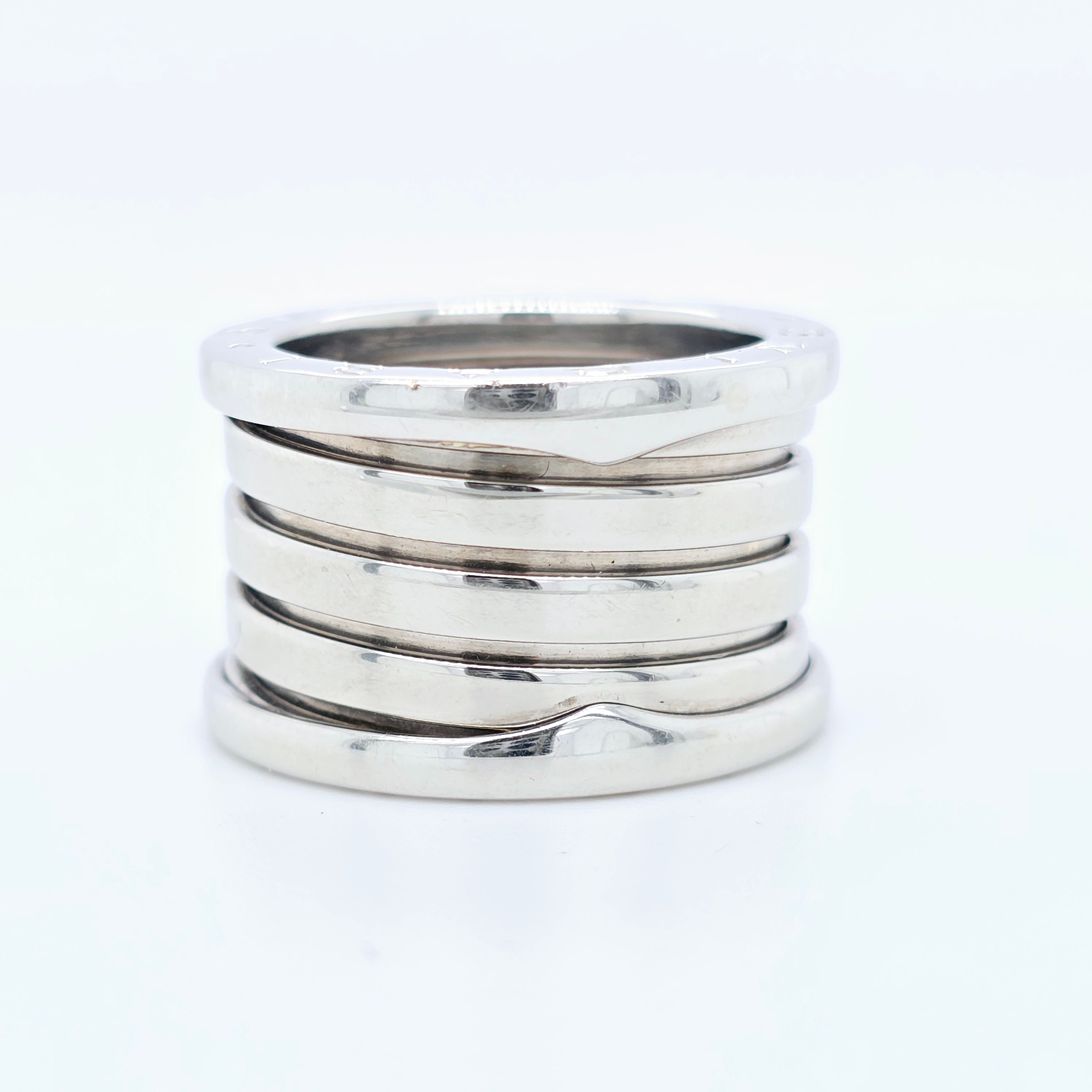 Bvlgari B.zero1 Five-band Ring, 18ct White Gold, Size 50 Chloe's Jewellers