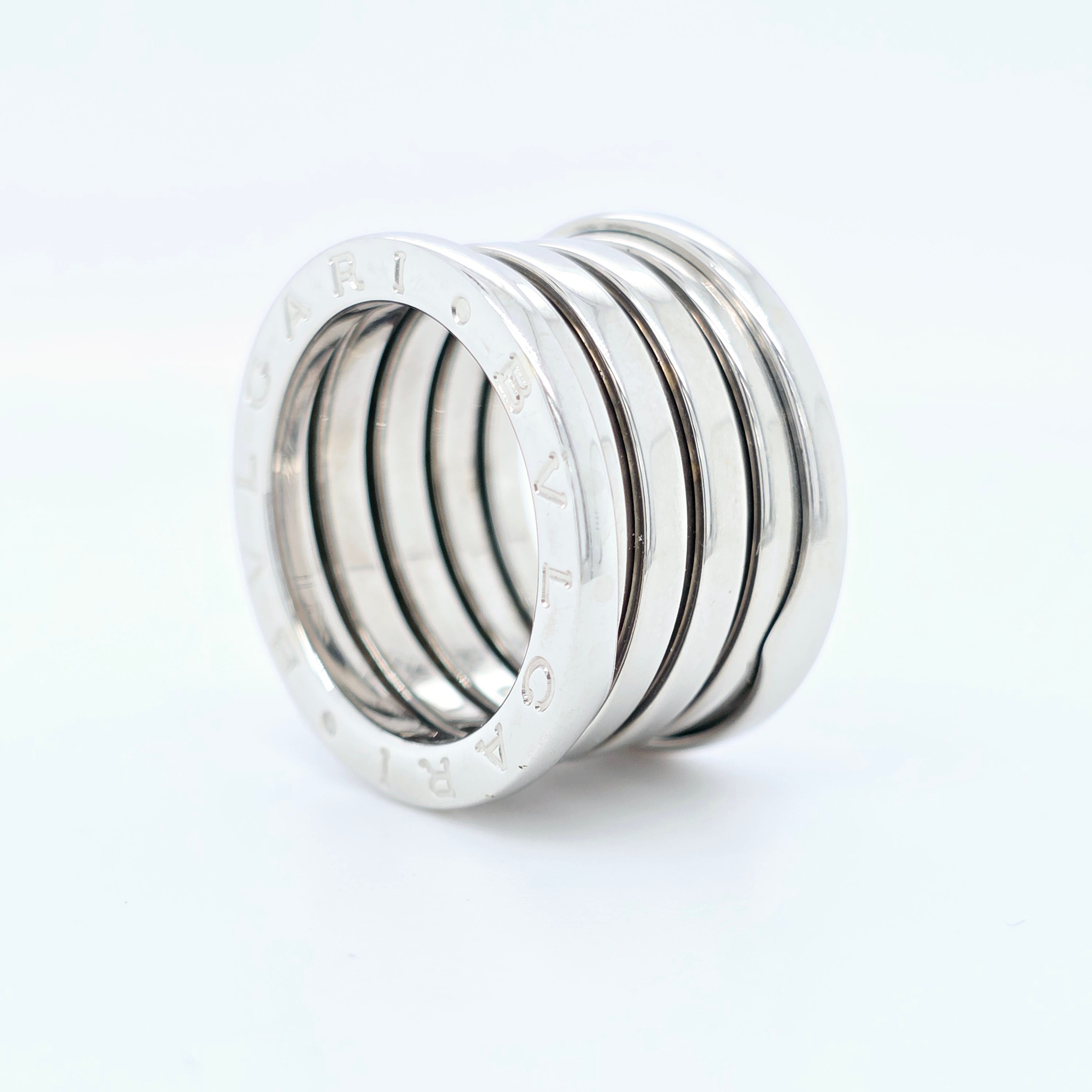 Bvlgari B.zero1 Five-band Ring, 18ct White Gold, Size 50 Chloe's Jewellers