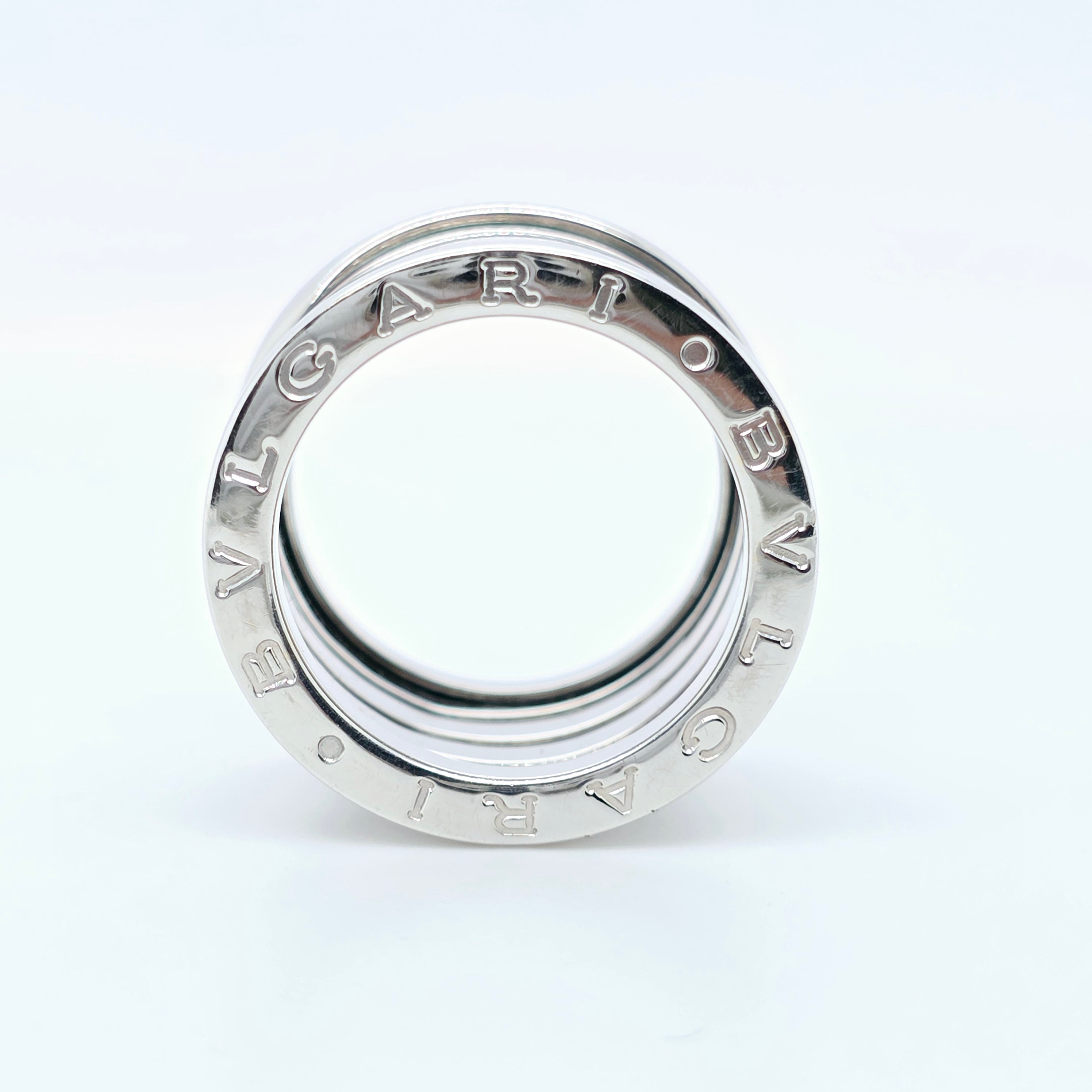 Bvlgari B.zero1 Five-band Ring, 18ct White Gold, Size 50 Chloe's Jewellers