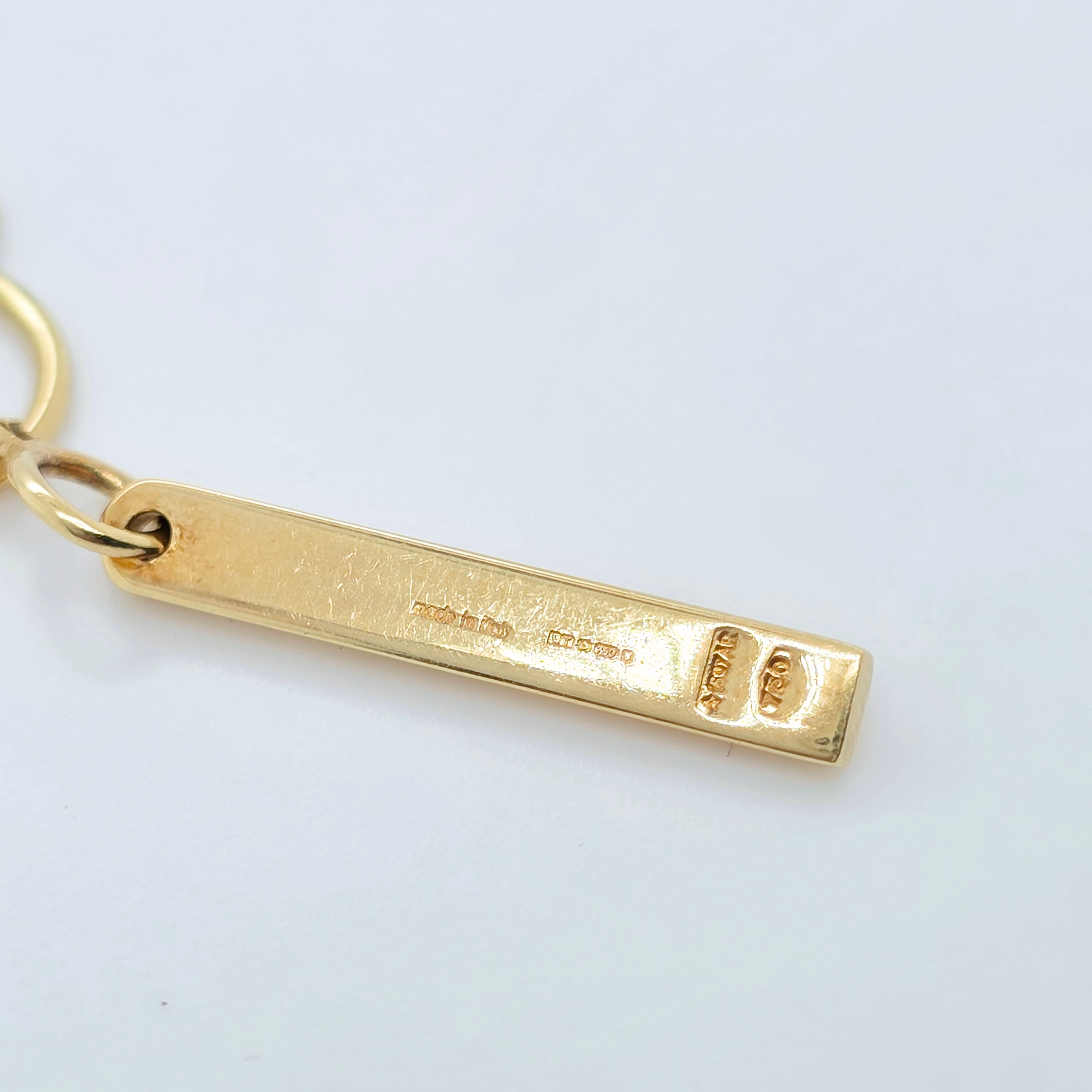 Gucci Lariat Bar Pendant Necklace, 18ct Yellow Gold, 17 Inches