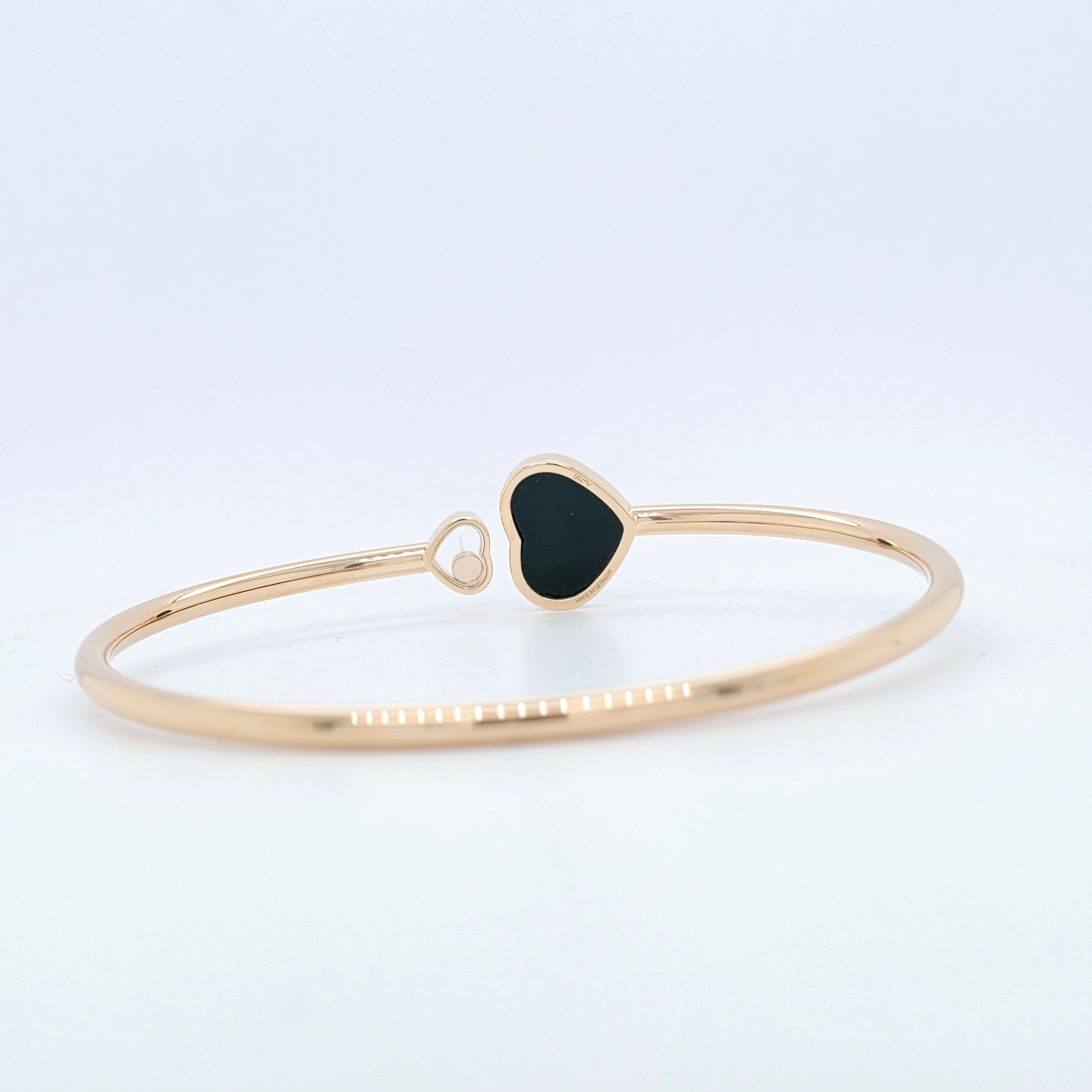 Chopard Happy Hearts Opal Bracelet, 18ct Rose Gold and Diamonds, Size 17-Medium Chloe's Jewellers