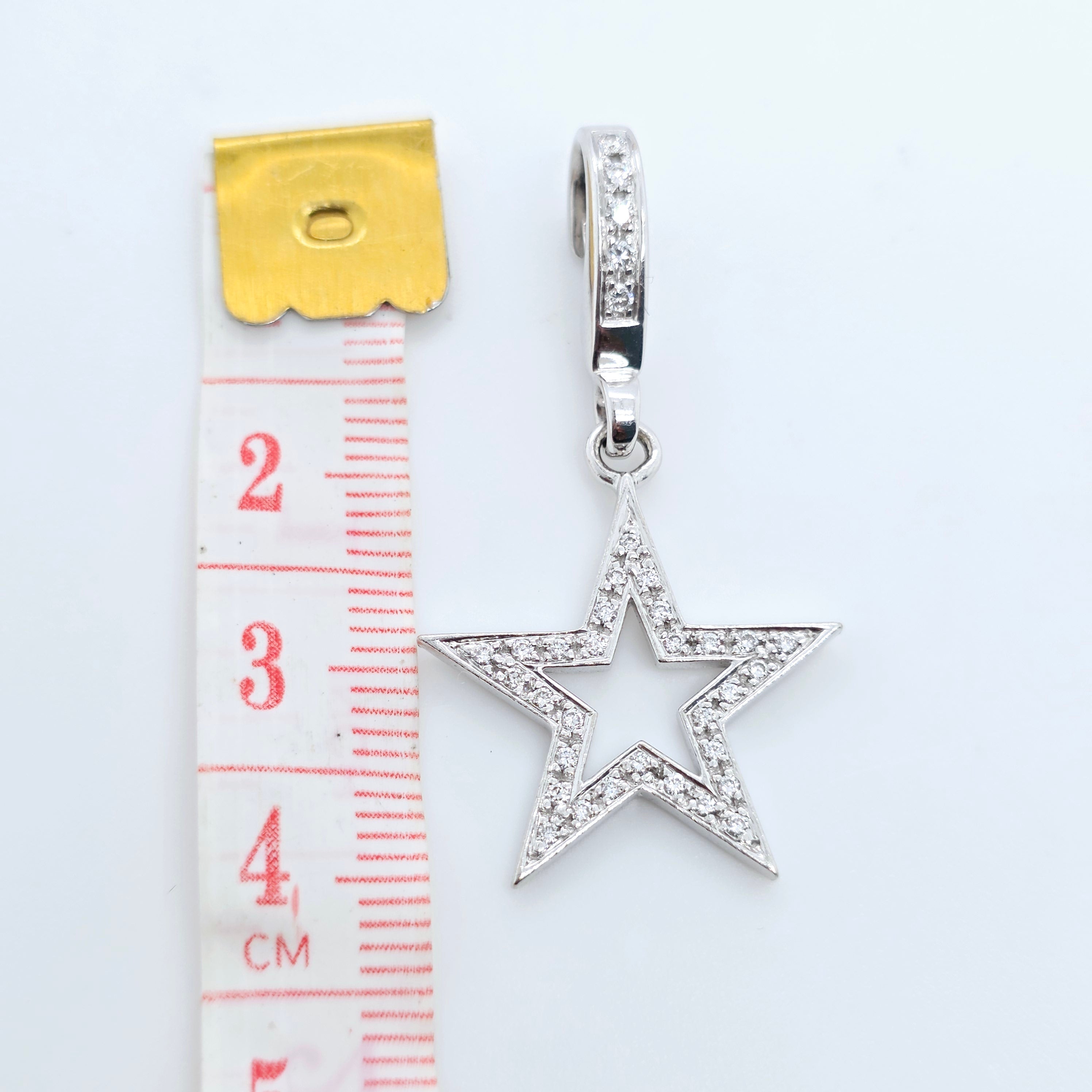 Theo Fennell Diamond Star Charm, 18ct White Gold